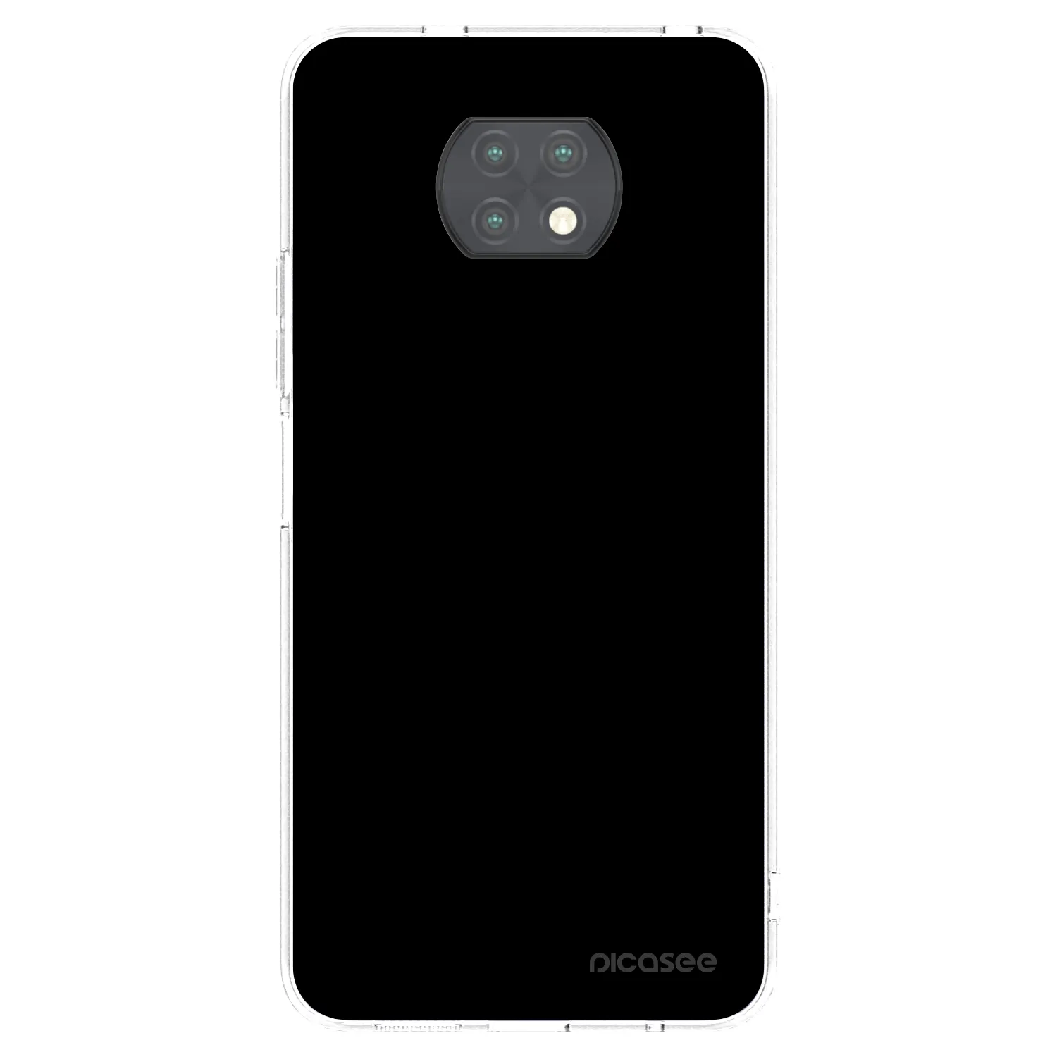 Picasee διαφανής θήκη σιλικόνης Xiaomi Redmi Note 9T - Black Bliss