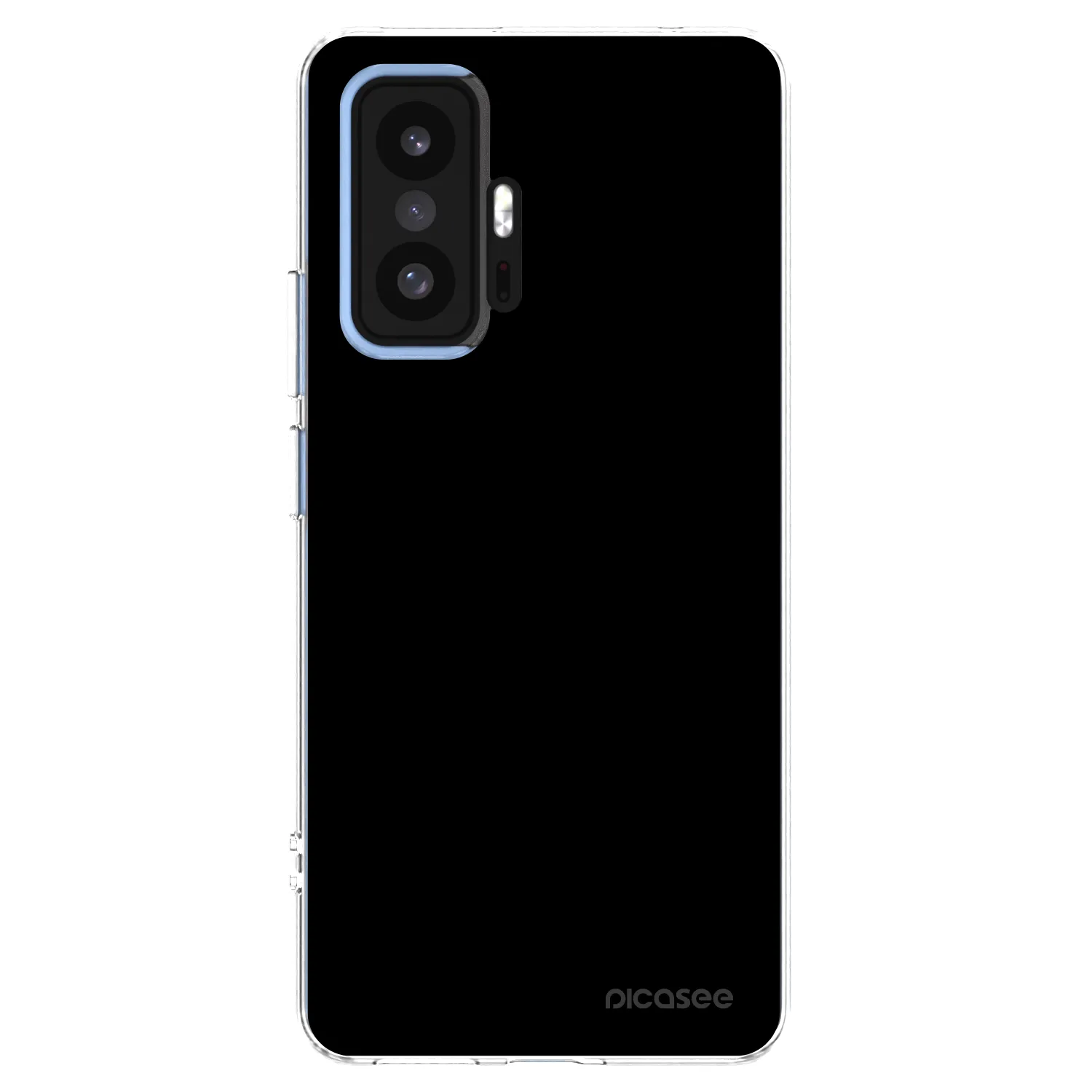 Picasee διαφανής θήκη σιλικόνης Xiaomi 11T Pro - Black Bliss