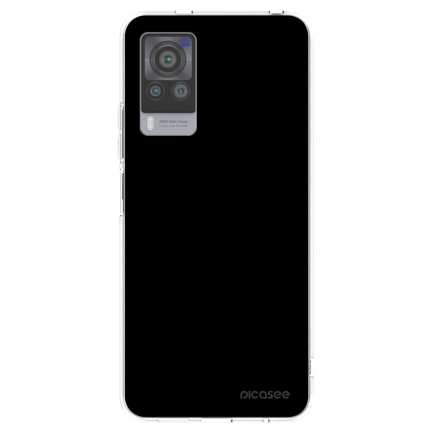 Picasee διαφανής θήκη σιλικόνης Vivo X60 Pro 5G - Black Bliss