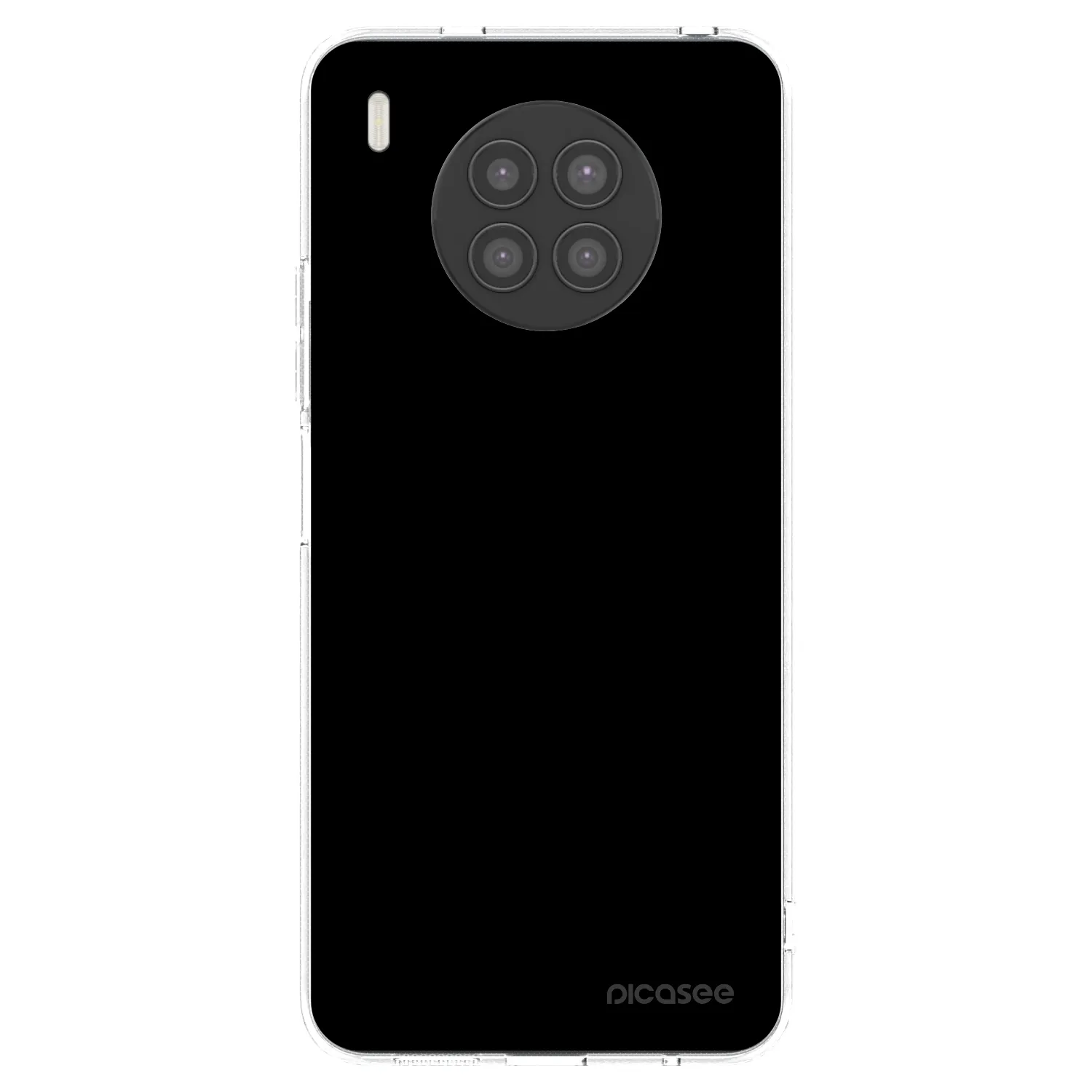 Picasee διαφανής θήκη σιλικόνης Huawei Nova 8i - Black Bliss