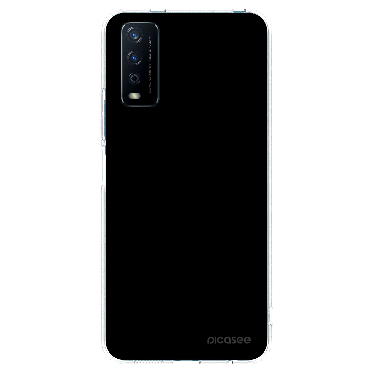 Picasee διαφανής θήκη σιλικόνης Vivo Y11s - Black Bliss
