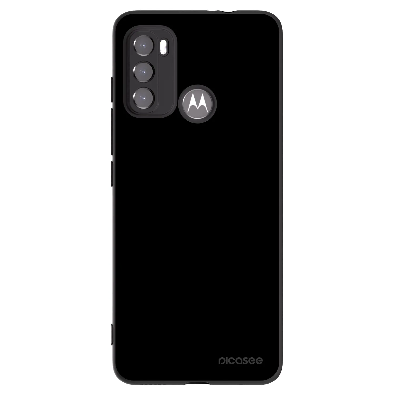 Picasee Μαύρη θήκη σιλικόνης για Motorola Moto G60 - Black Bliss