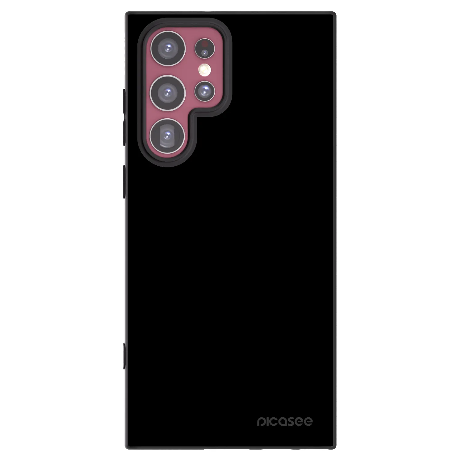 Picasee Μαύρη θήκη σιλικόνης για Samsung Galaxy S22 Ultra 5G - Black Bliss