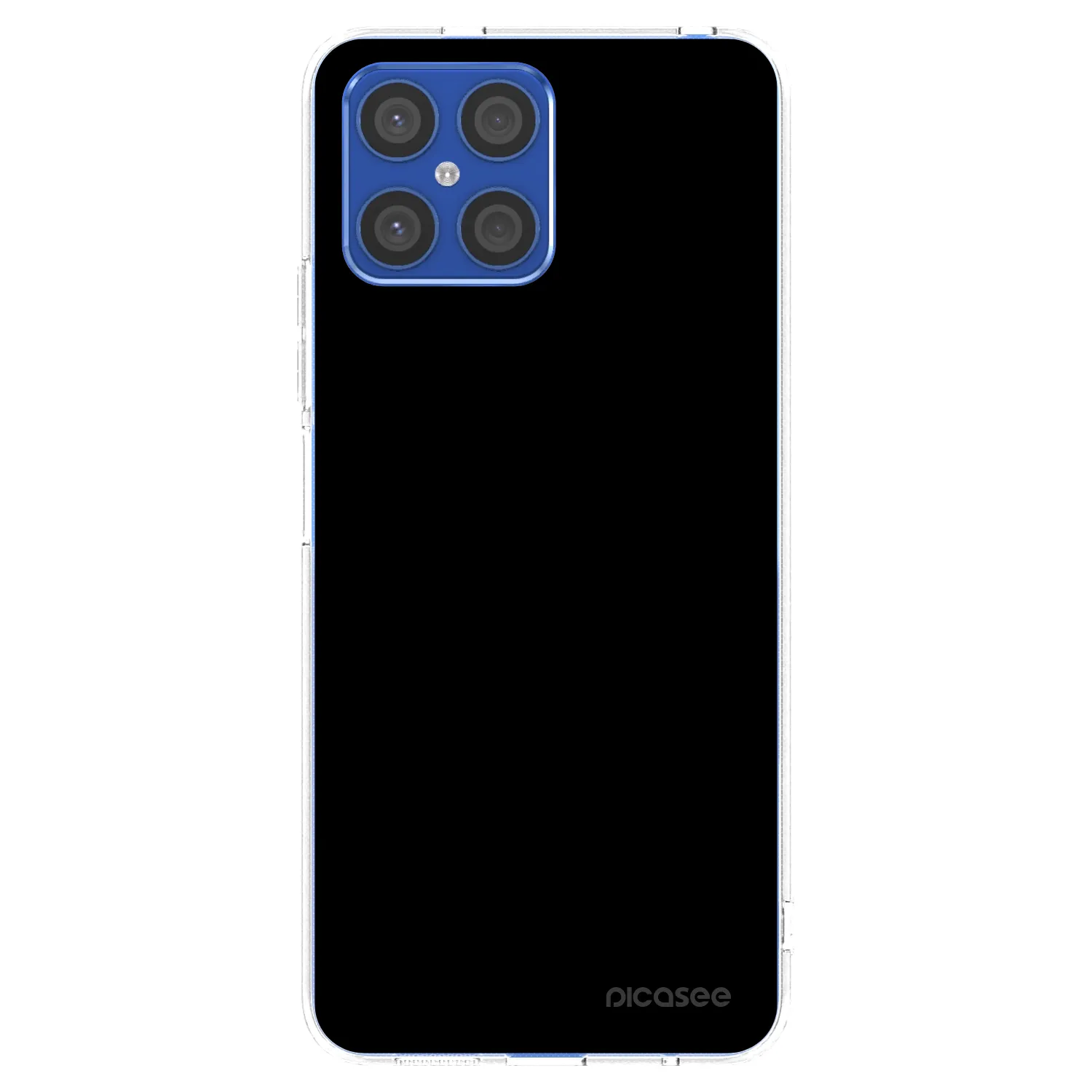 Picasee διαφανής θήκη σιλικόνης Honor X8 4G - Black Bliss