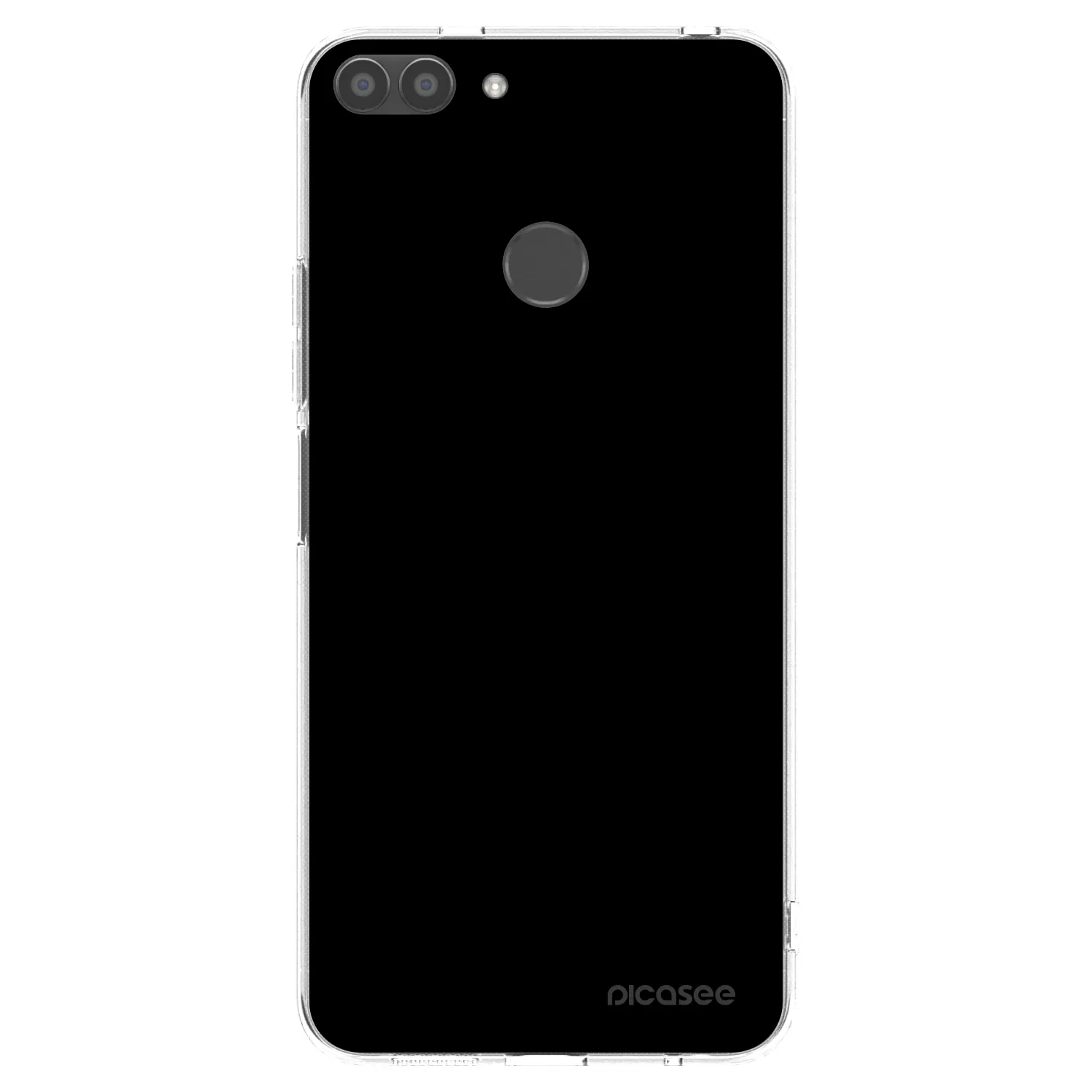 Picasee διαφανής θήκη σιλικόνης Huawei P Smart - Black Bliss