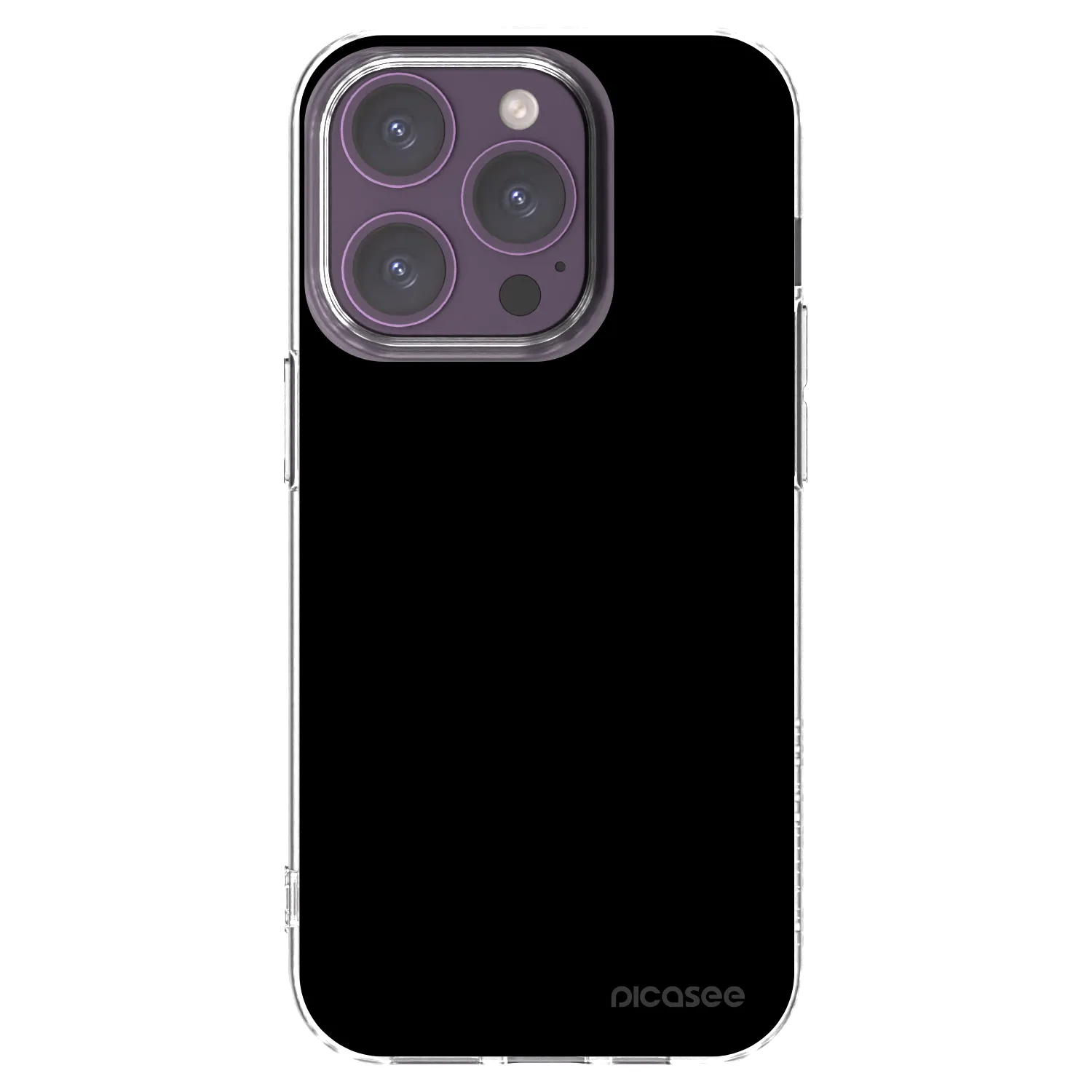 Picasee διαφανής θήκη σιλικόνης Apple iPhone 14 Pro - Black Bliss