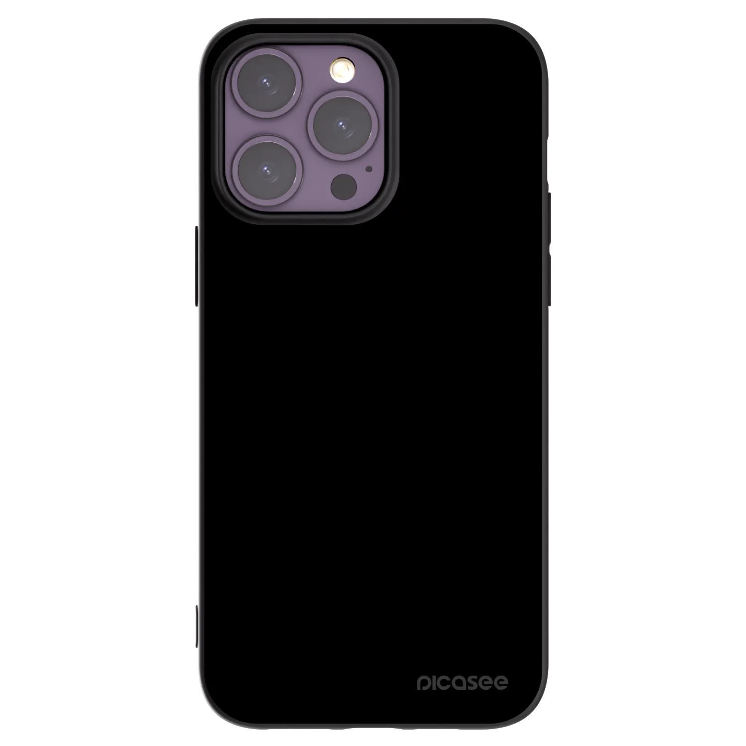 Picasee Μαύρη θήκη σιλικόνης για Apple iPhone 14 Pro Max - Black Bliss
