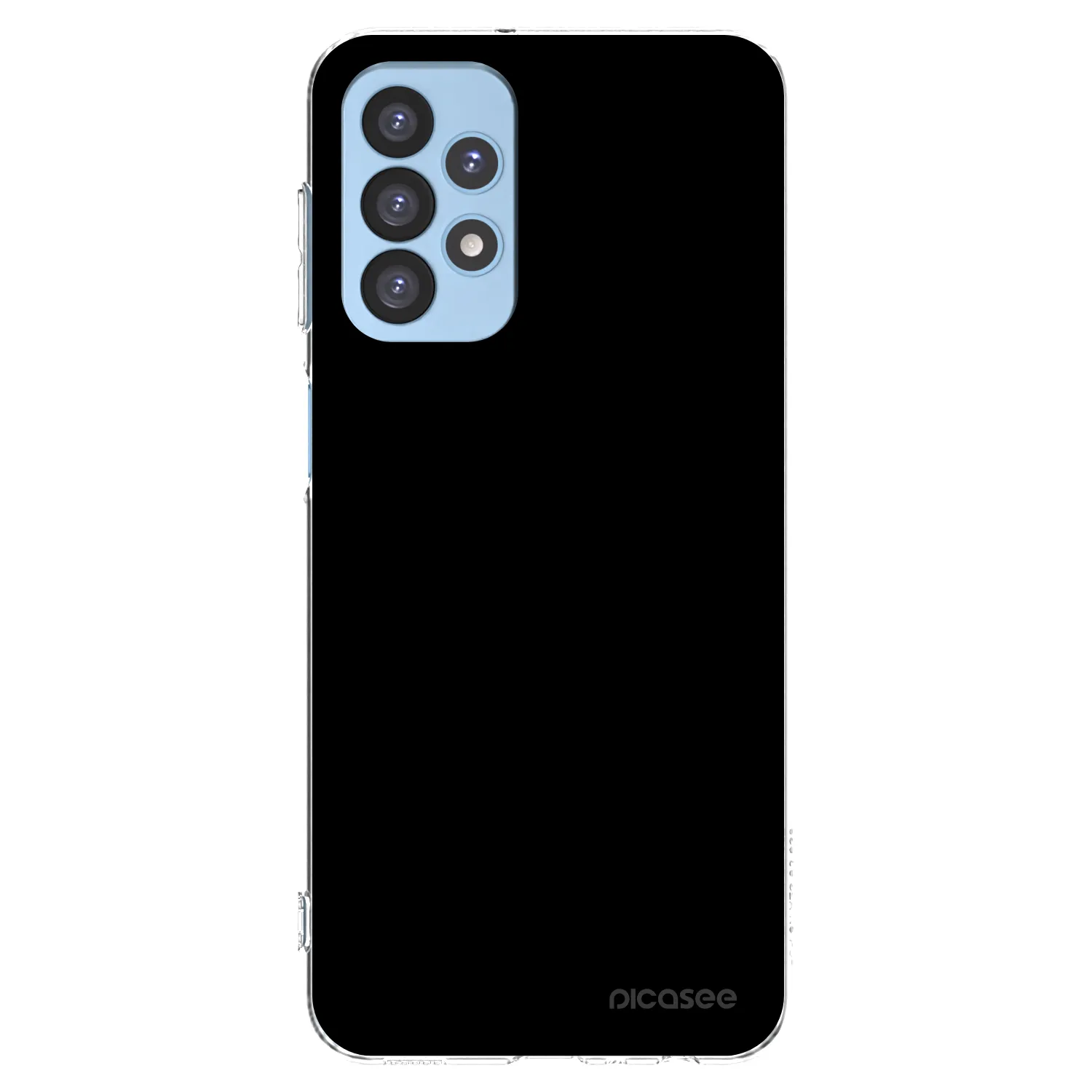 Picasee διαφανής θήκη σιλικόνης Samsung Galaxy A23 A235F 4G - Black Bliss