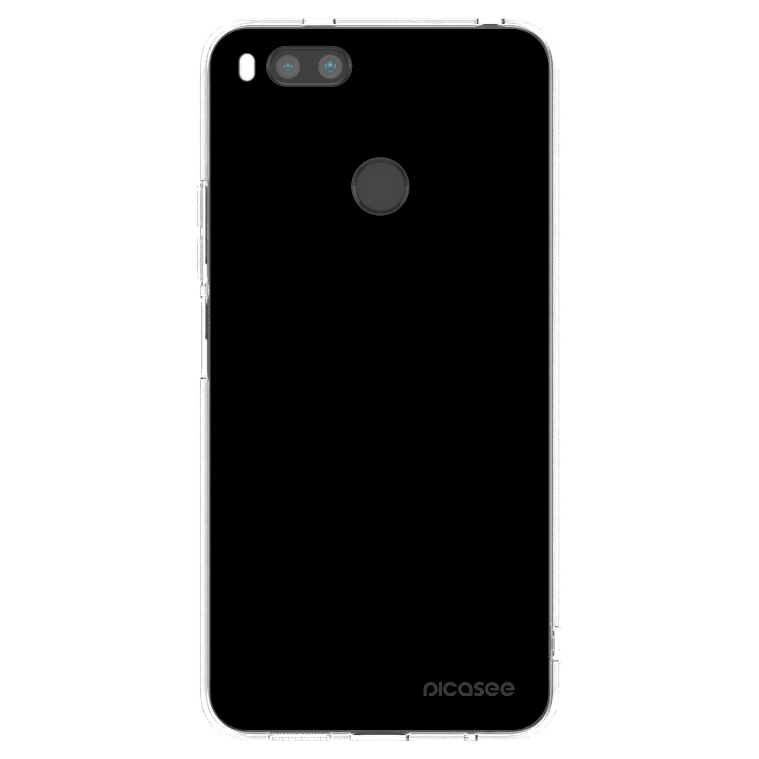 Picasee διαφανής θήκη σιλικόνης Xiaomi Redmi A1 - Black Bliss