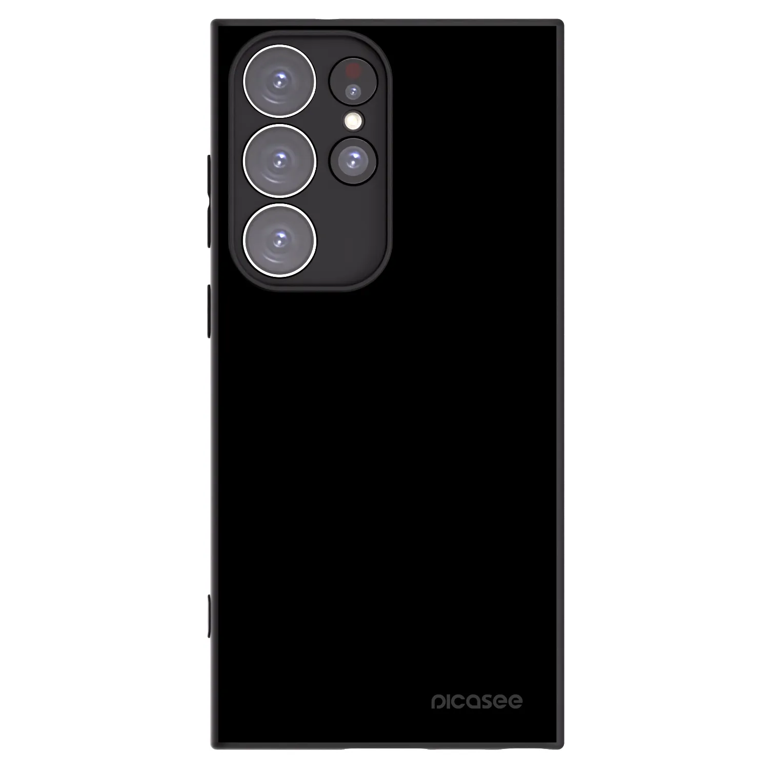 Picasee Μαύρη θήκη σιλικόνης για Samsung Galaxy S23 Ultra 5G - Black Bliss