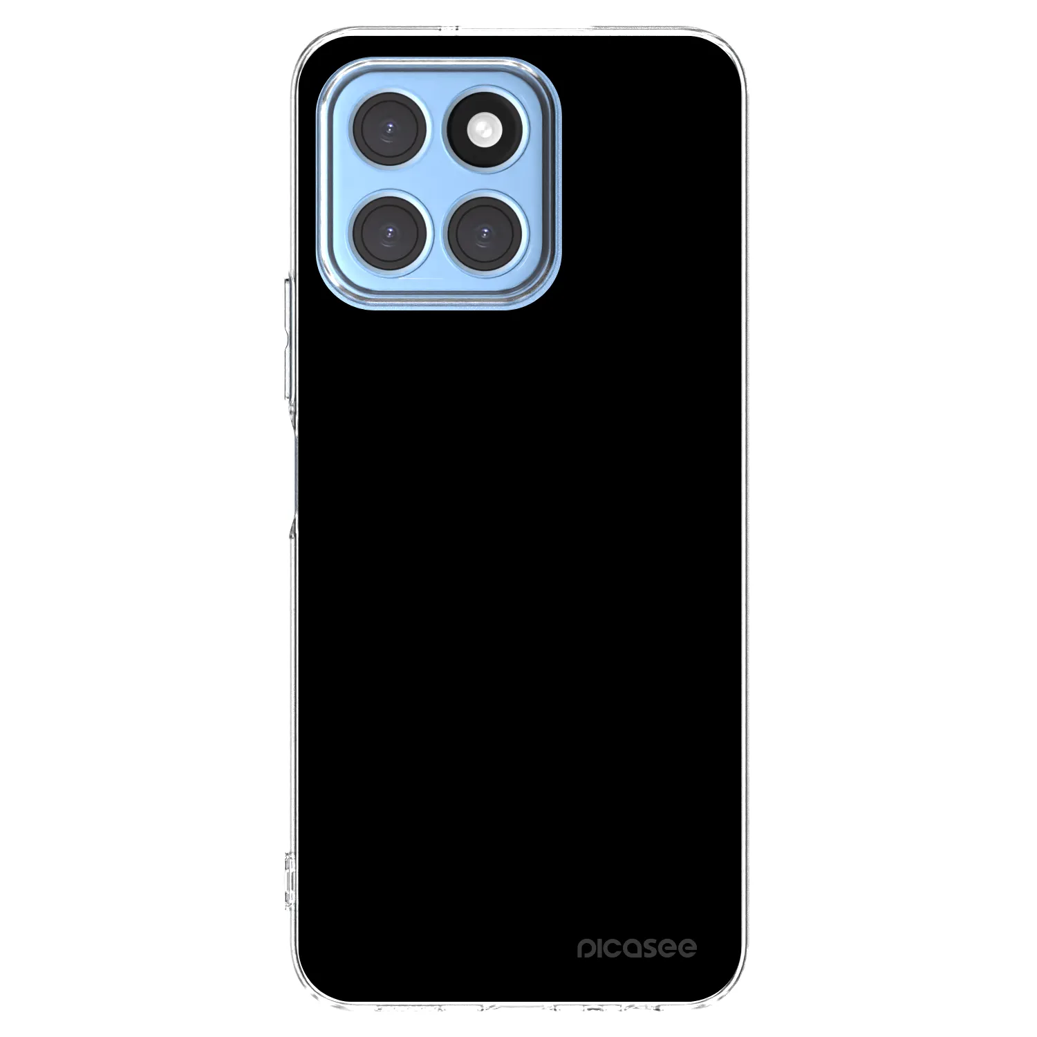 Picasee διαφανής θήκη σιλικόνης Honor X8 5G - Black Bliss