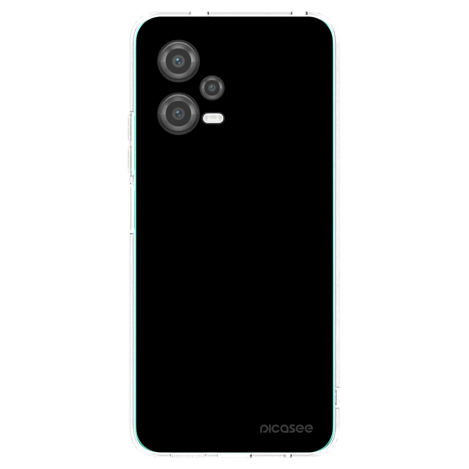 Picasee διαφανής θήκη σιλικόνης Xiaomi Poco X5 - Black Bliss