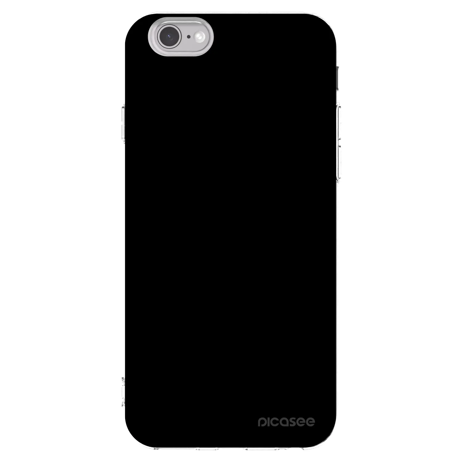 Picasee διαφανής θήκη σιλικόνης Apple iPhone 6/6S - Black Bliss