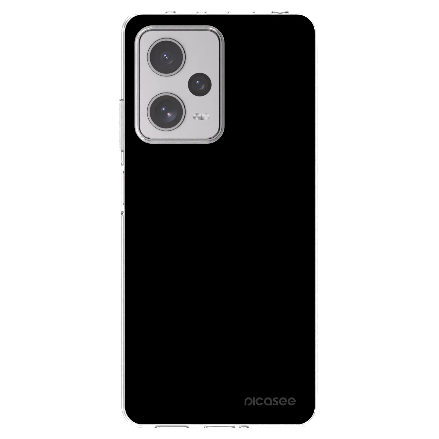 Picasee διαφανής θήκη σιλικόνης Xiaomi Redmi Note 12 Pro+ 5G - Black Bliss