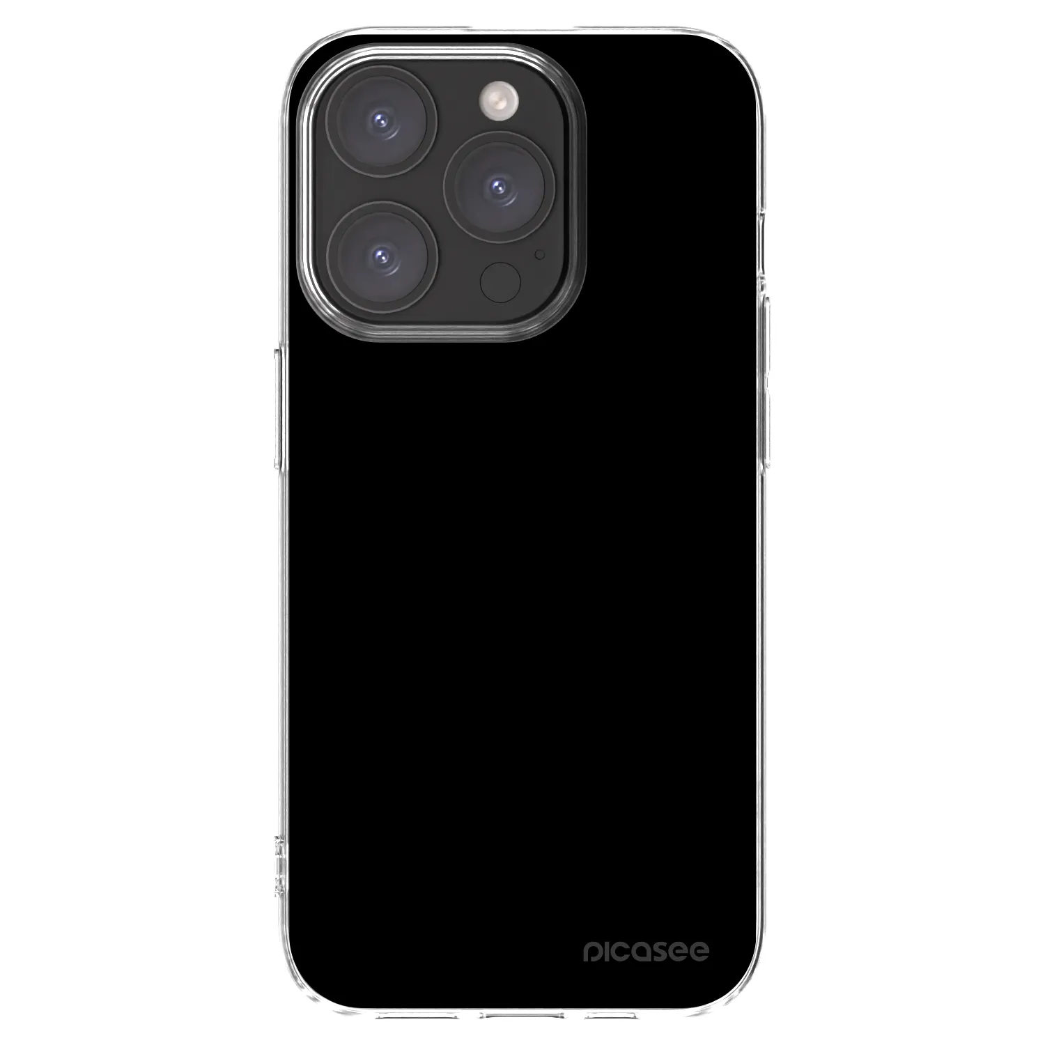 Picasee διαφανής θήκη σιλικόνης Apple iPhone 15 Pro - Black Bliss
