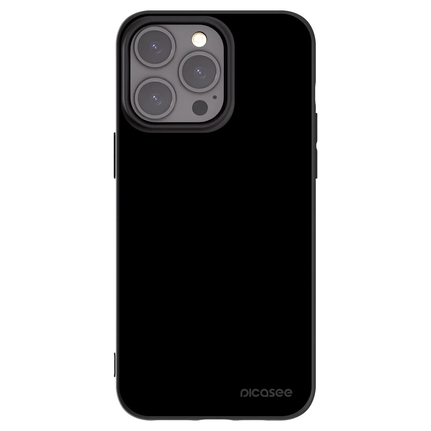 Picasee Μαύρη θήκη σιλικόνης για Apple iPhone 15 Pro Max - Black Bliss