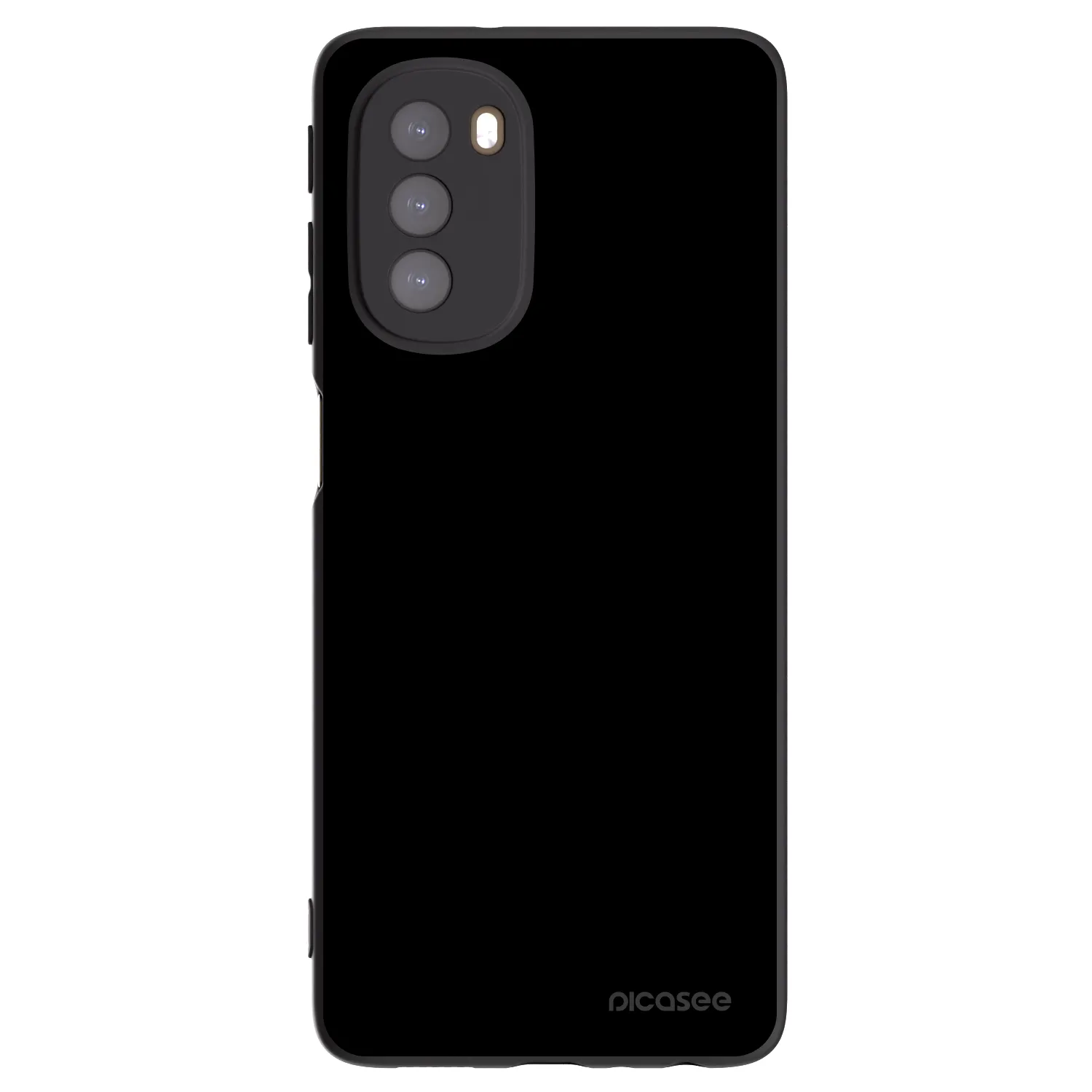 Picasee Μαύρη θήκη σιλικόνης για Motorola Moto G51 - Black Bliss