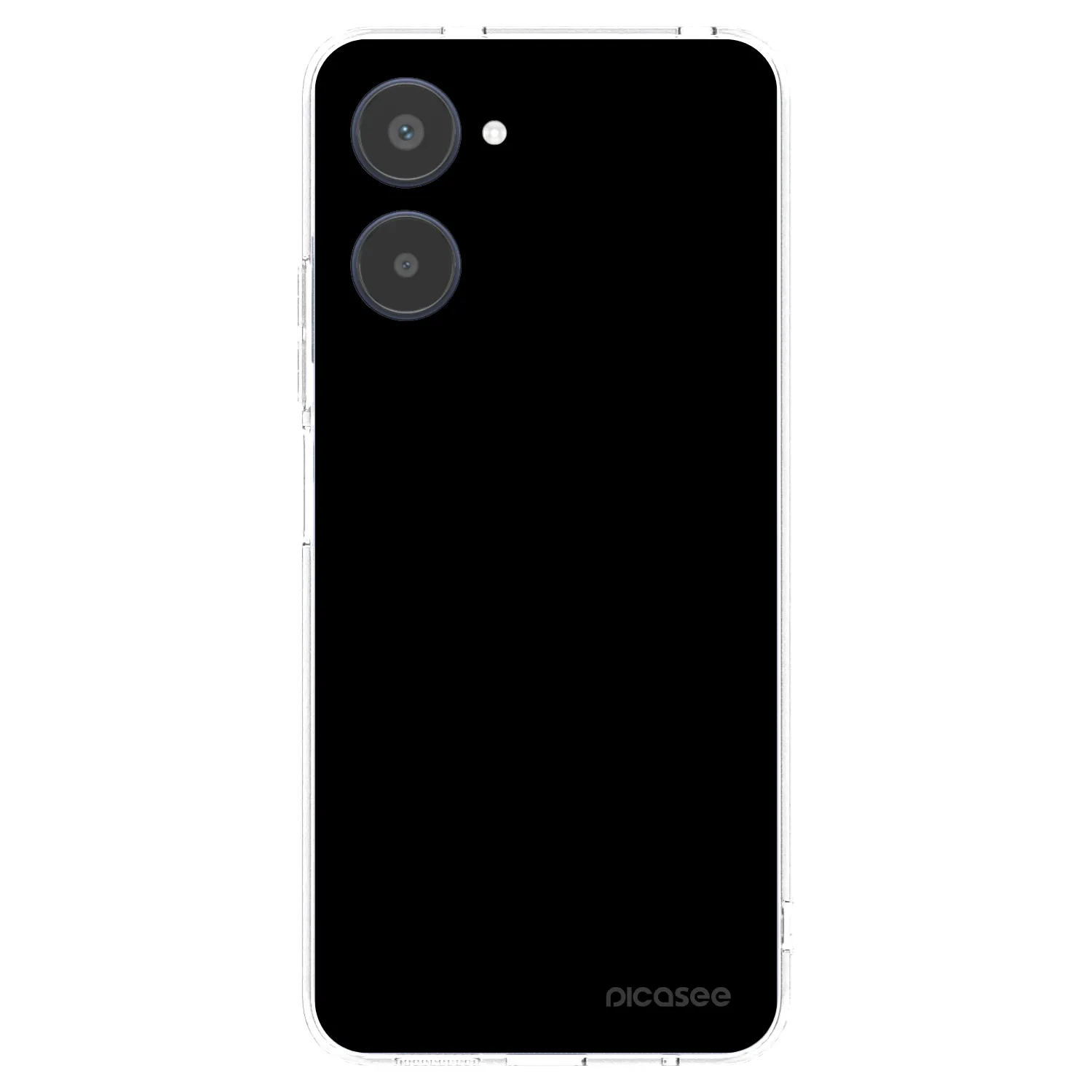 Picasee διαφανής θήκη σιλικόνης Realme 10 4G - Black Bliss