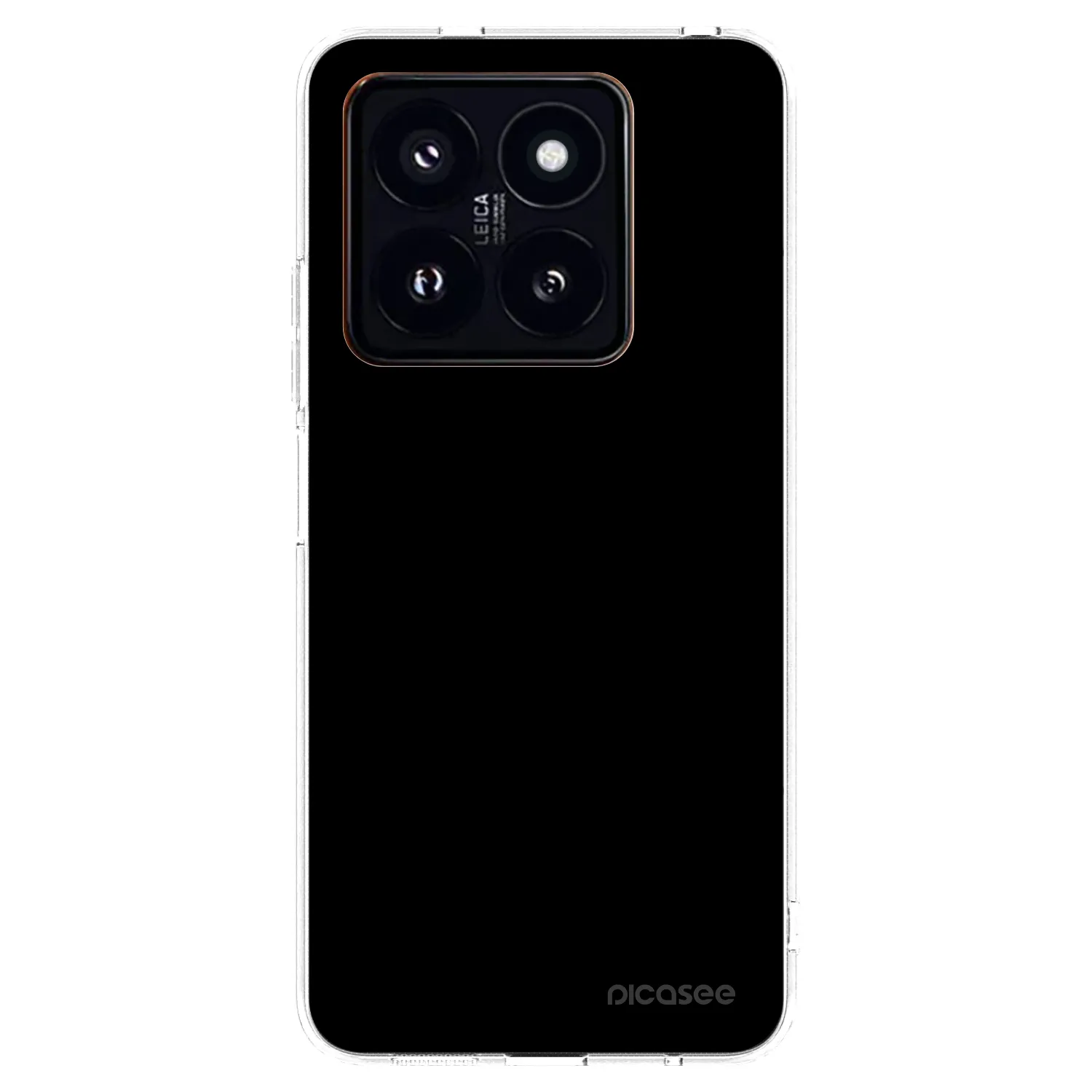 Picasee διαφανής θήκη σιλικόνης Xiaomi 14 Pro - Black Bliss