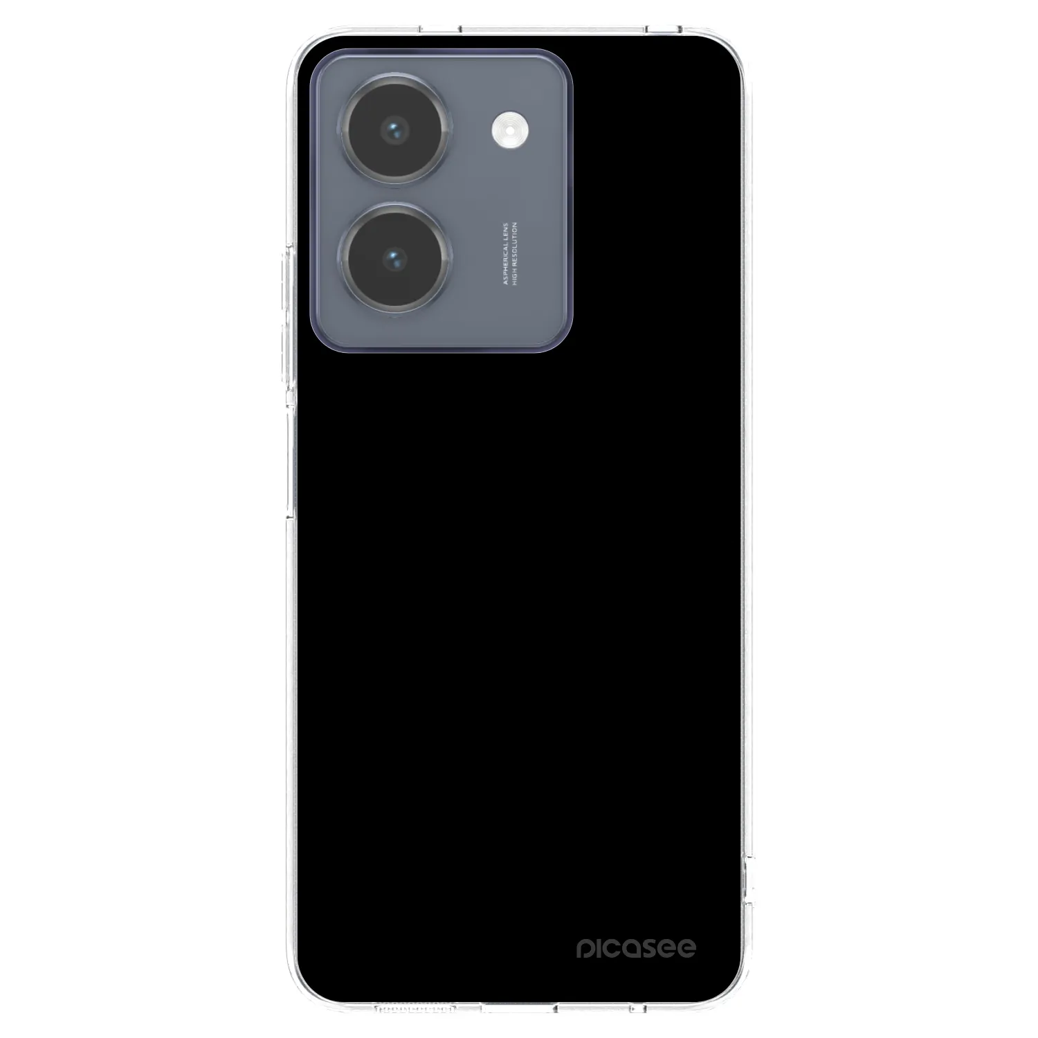Picasee διαφανής θήκη σιλικόνης Vivo Y36 4G - Black Bliss
