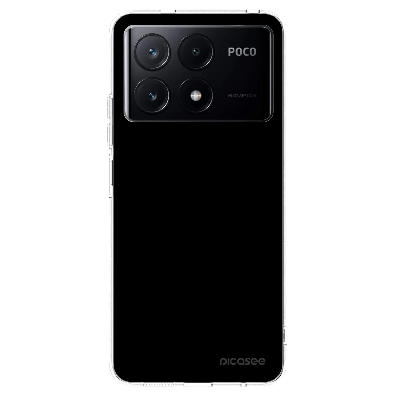 Picasee διαφανής θήκη σιλικόνης Xiaomi Poco X6 Pro - Black Bliss
