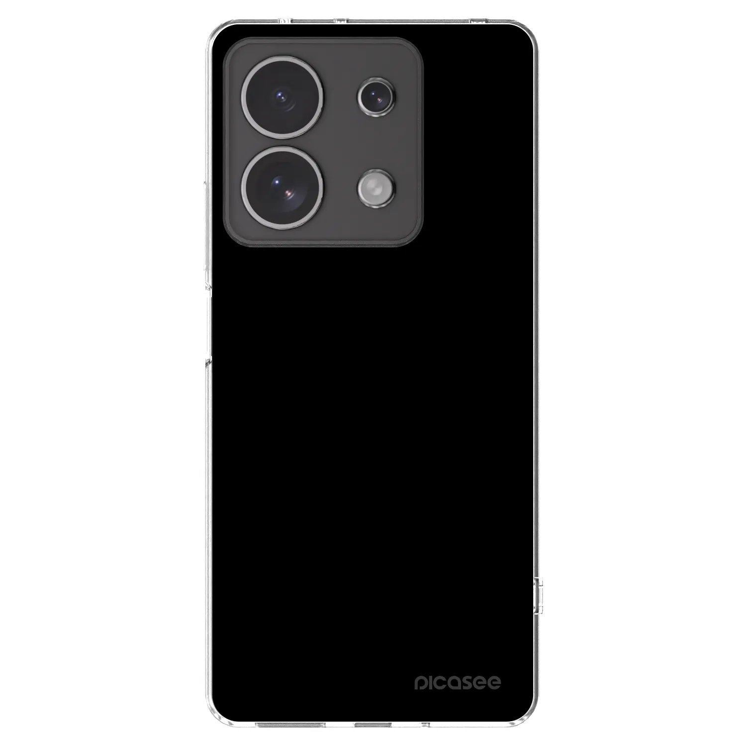 Picasee διαφανής θήκη σιλικόνης Xiaomi Redmi Note 13 4G - Black Bliss