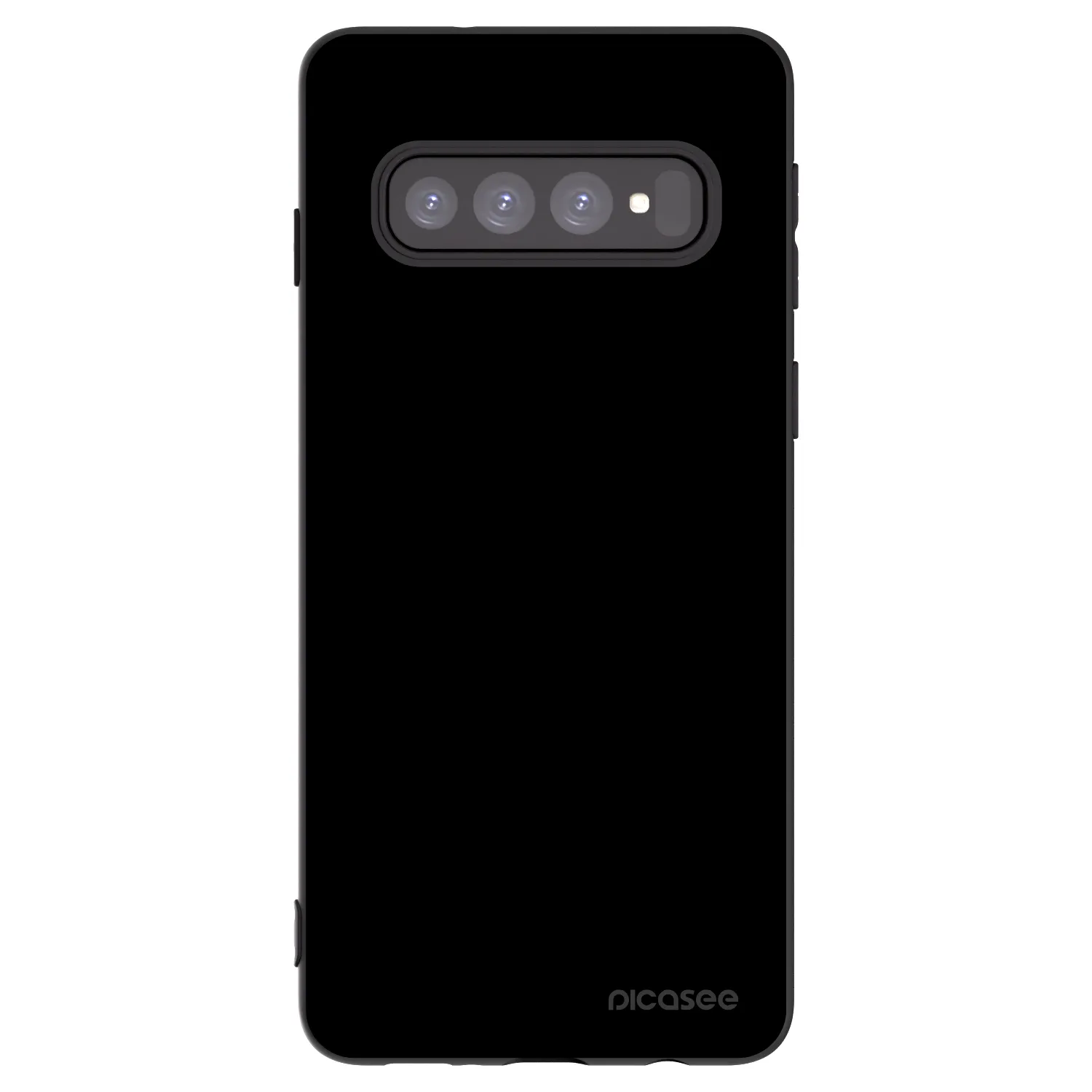 Picasee Μαύρη θήκη σιλικόνης για Samsung Galaxy S10 G973 - Black Bliss