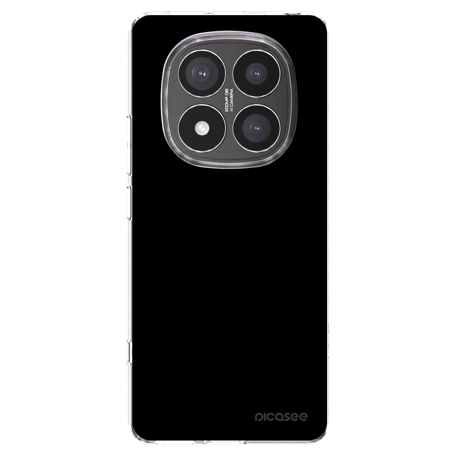 Picasee διαφανής θήκη σιλικόνης Xiaomi Redmi Note 14 Pro+ 5G - Black Bliss