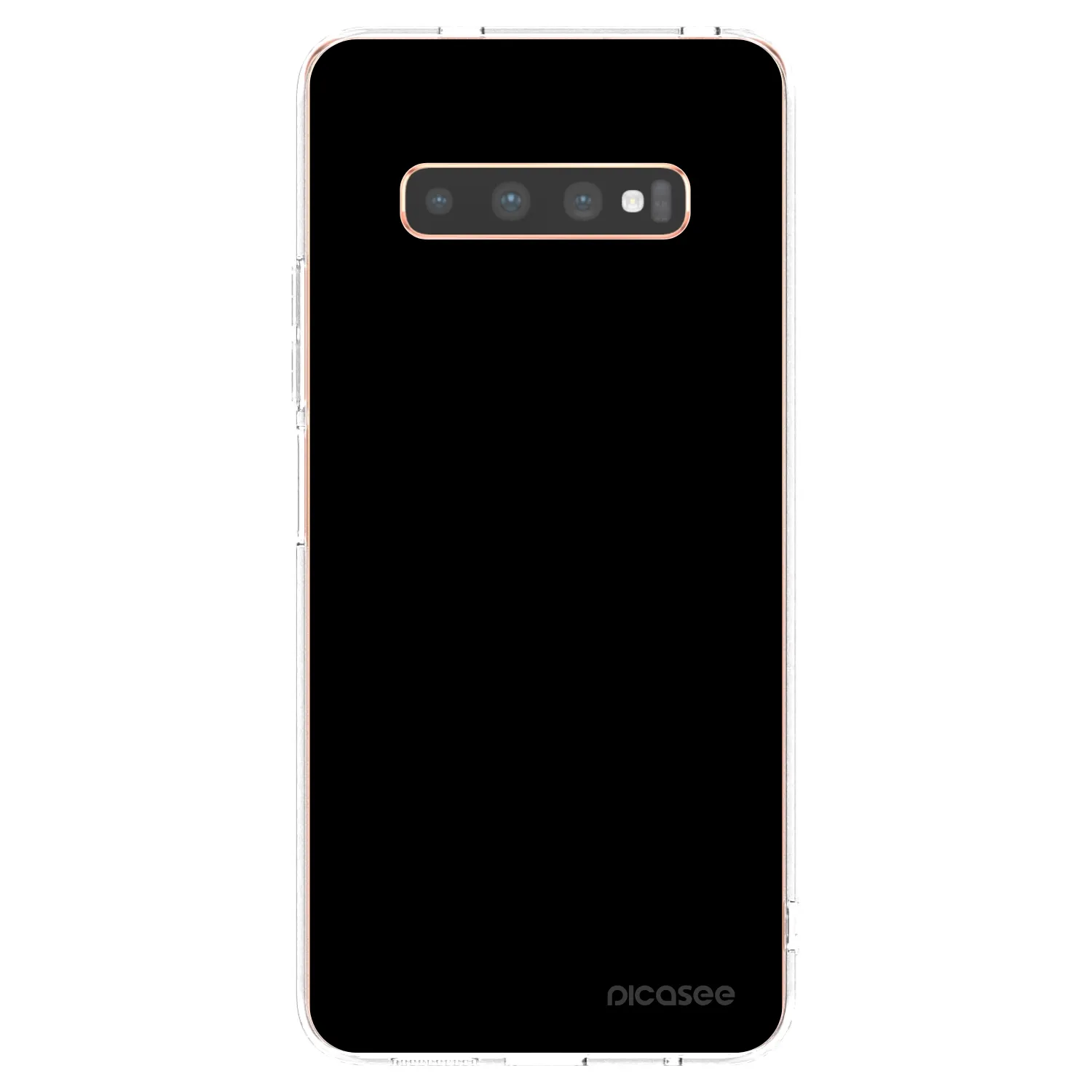 Picasee διαφανής θήκη σιλικόνης Samsung Galaxy S10 Plus G975 - Black Bliss