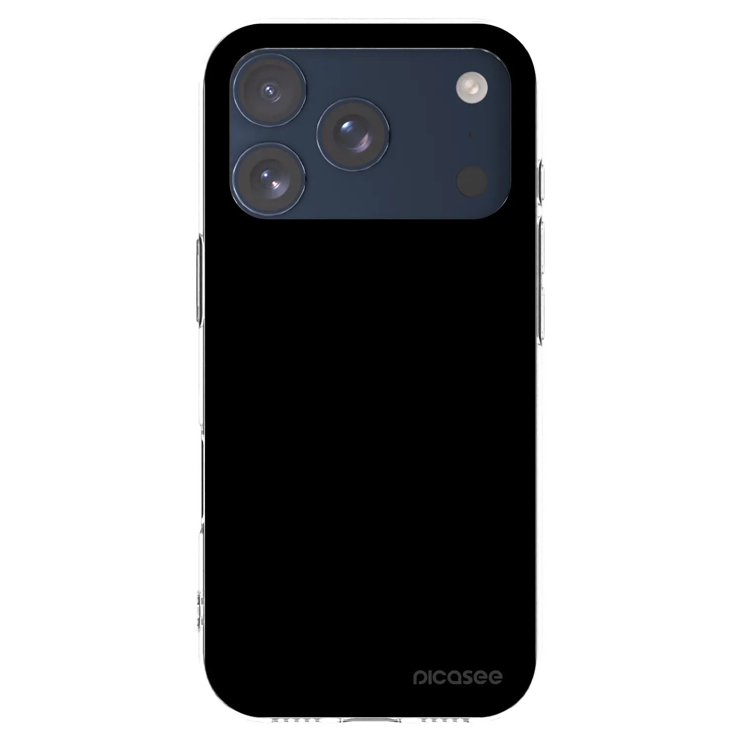 Picasee διαφανής θήκη σιλικόνης Apple iPhone 17 Pro - Black Bliss