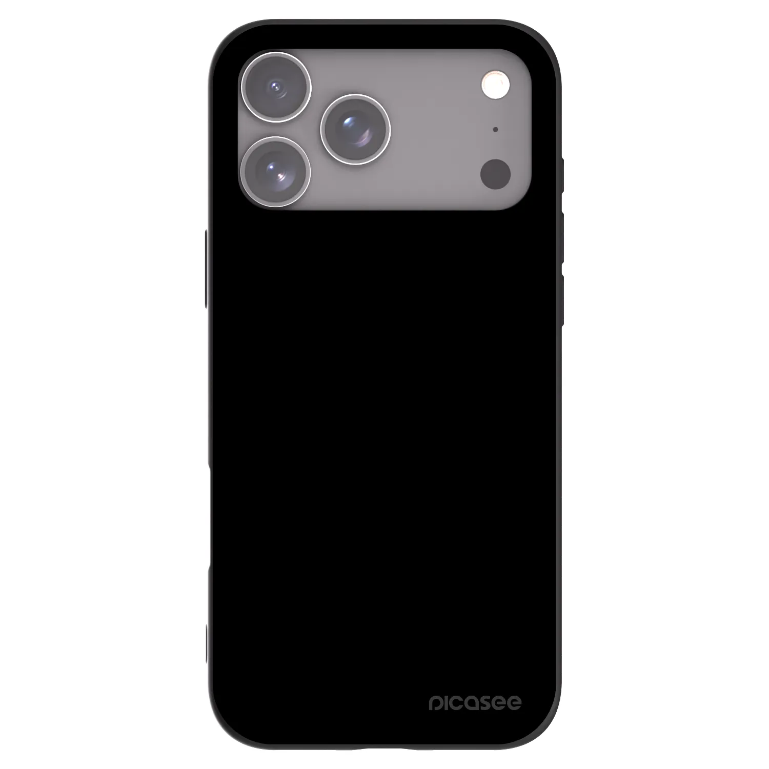 Picasee Μαύρη θήκη σιλικόνης για Apple iPhone 17 Pro Max - Black Bliss