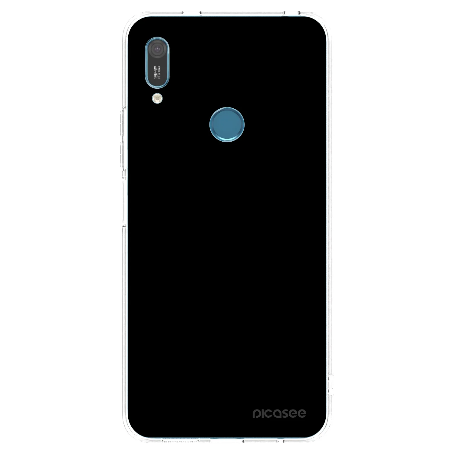 Picasee διαφανής θήκη σιλικόνης Huawei Y6 2019 - Black Bliss