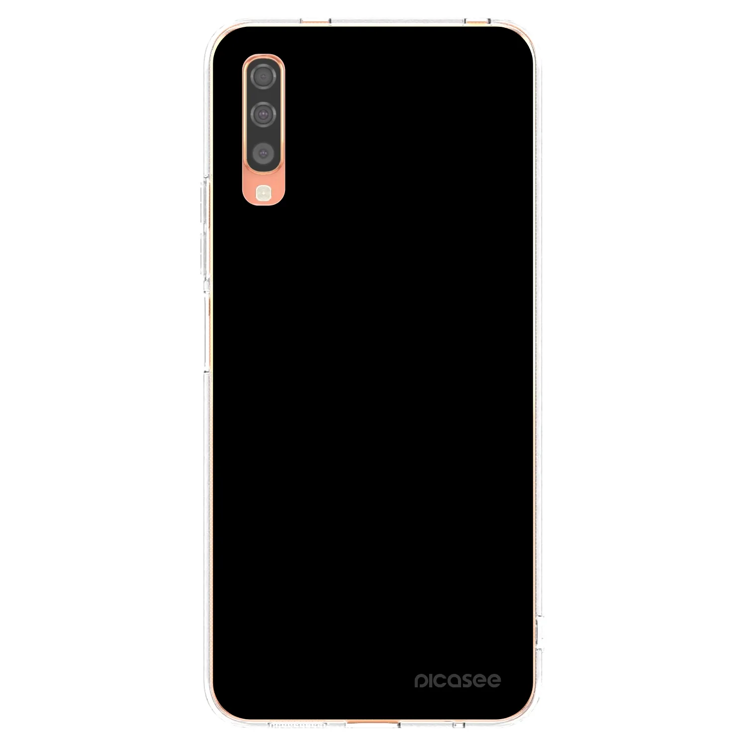 Picasee διαφανής θήκη σιλικόνης Samsung Galaxy A70 A705F - Black Bliss