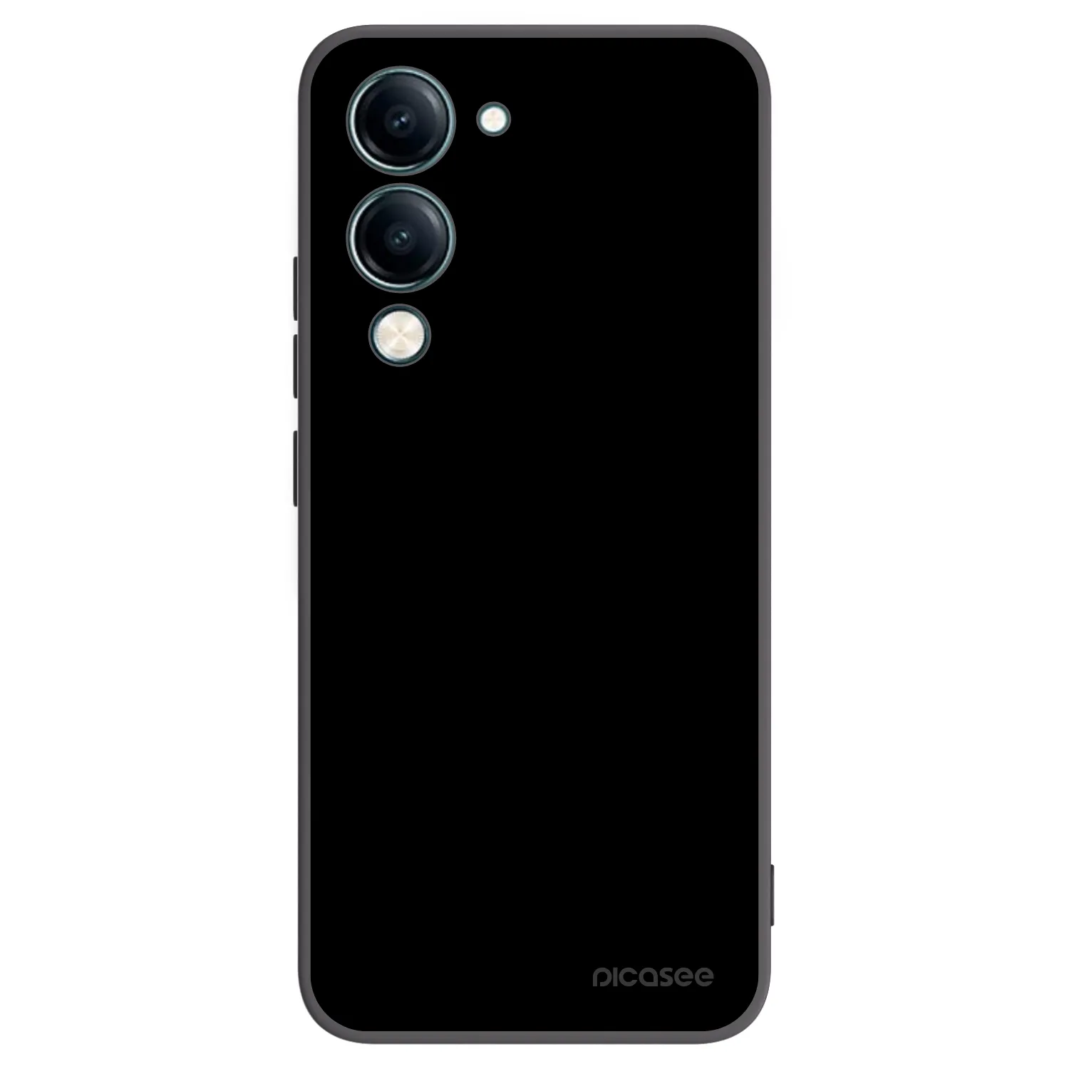 Picasee Μαύρη θήκη σιλικόνης για Vivo Y29s 5G - Black Bliss