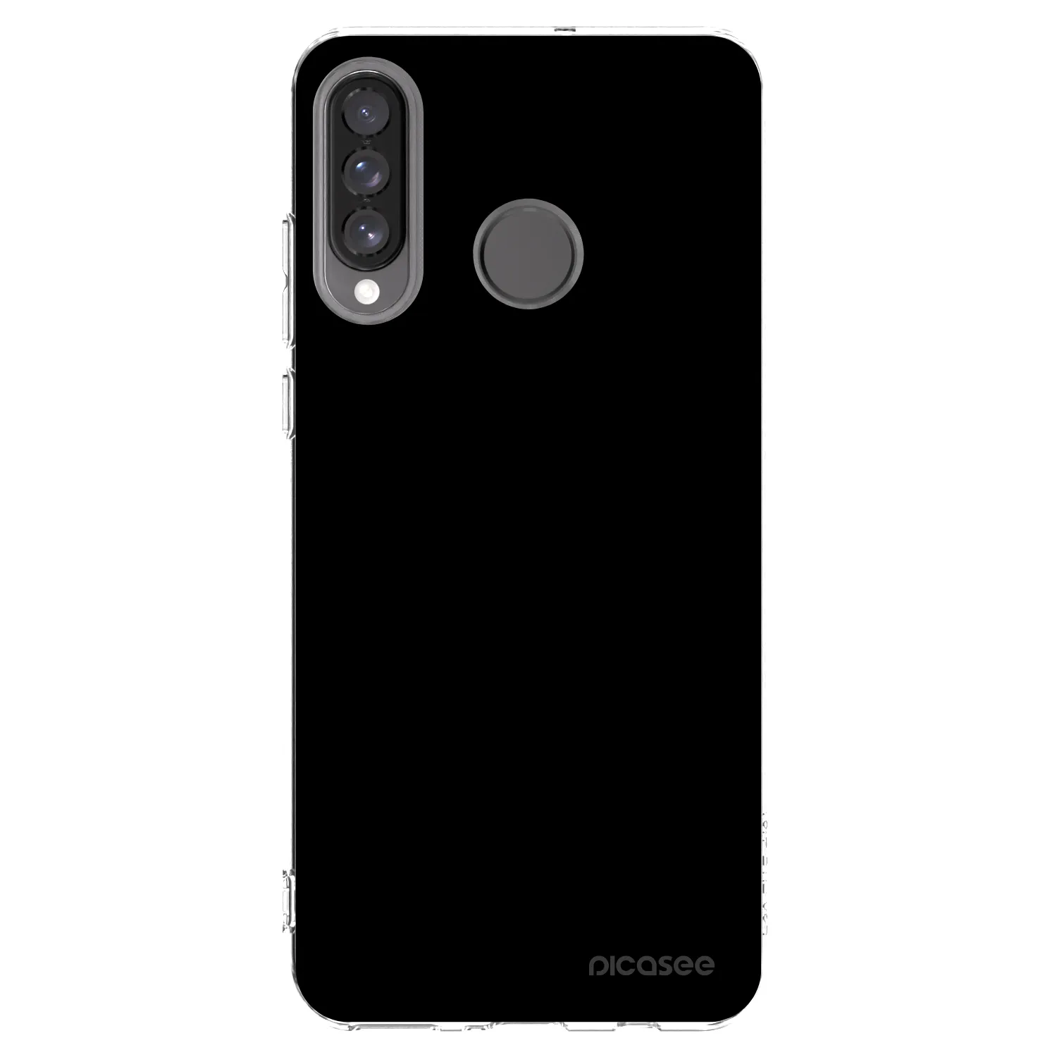 Picasee διαφανής θήκη σιλικόνης Huawei P30 Lite - Black Bliss