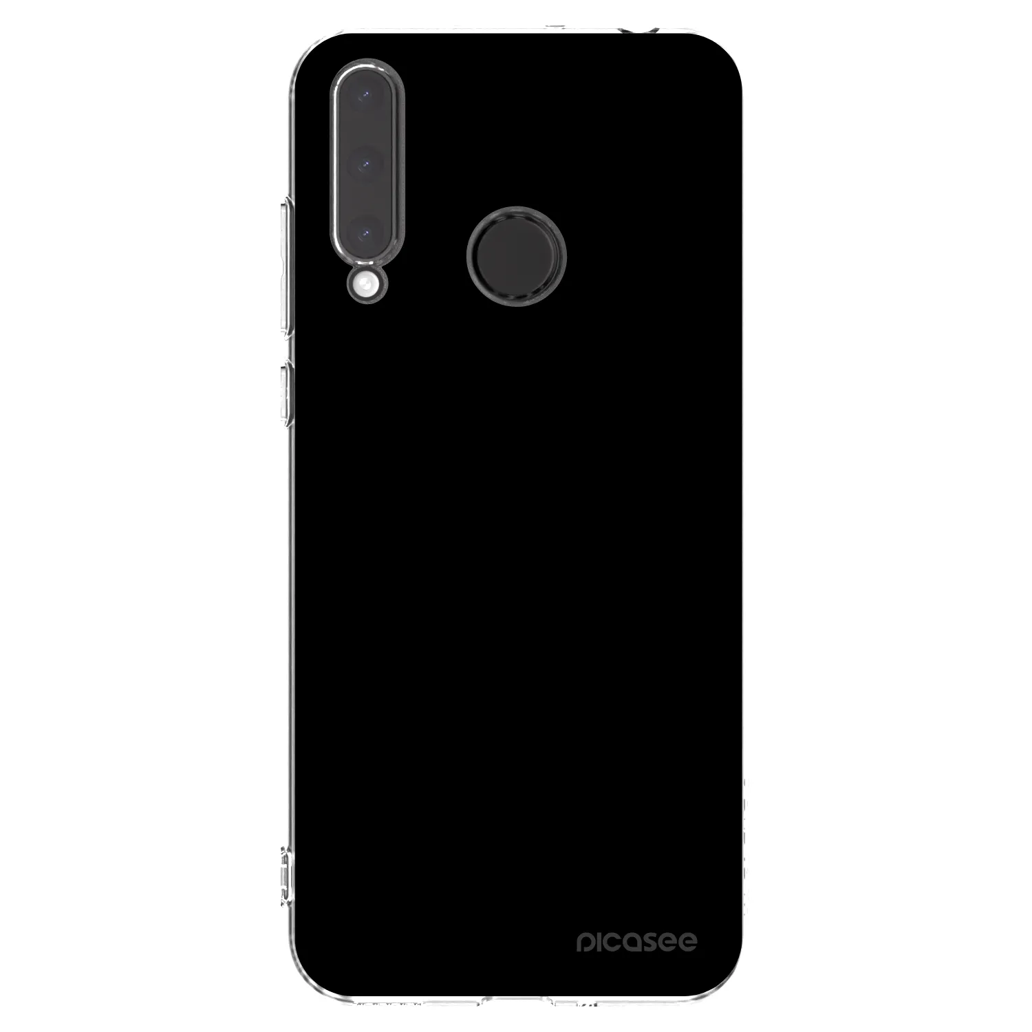 Picasee διαφανής θήκη σιλικόνης Honor 20 Lite - Black Bliss