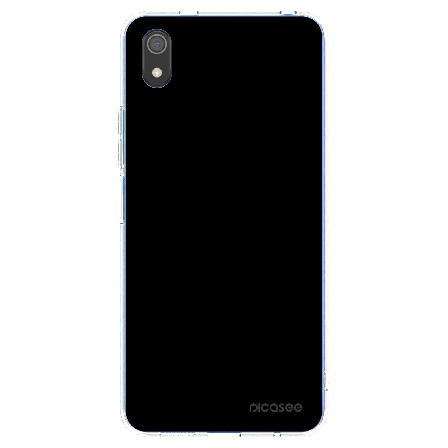 Picasee διαφανής θήκη σιλικόνης Xiaomi Redmi 7A - Black Bliss