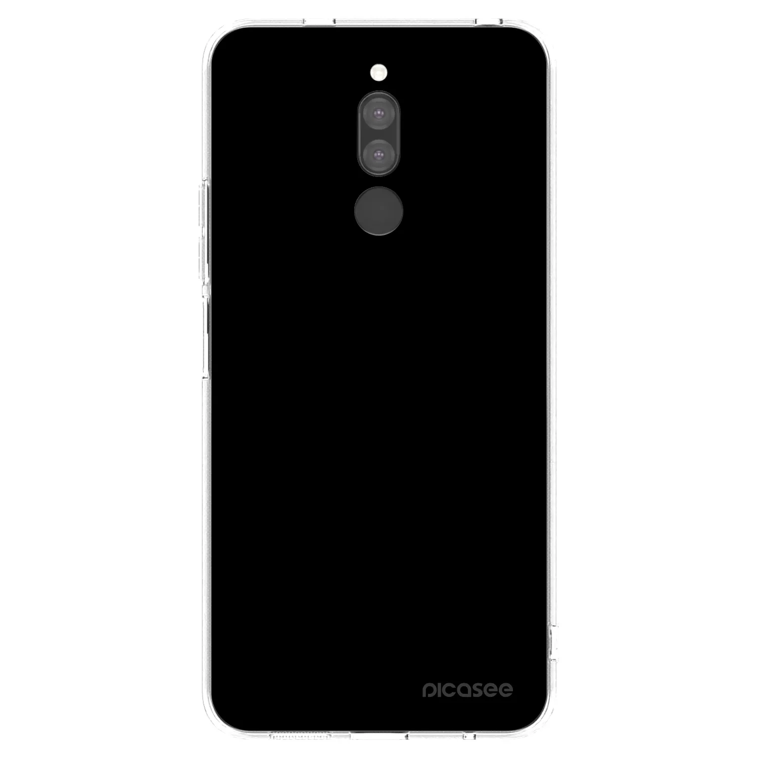 Picasee διαφανής θήκη σιλικόνης Xiaomi Redmi 8 - Black Bliss