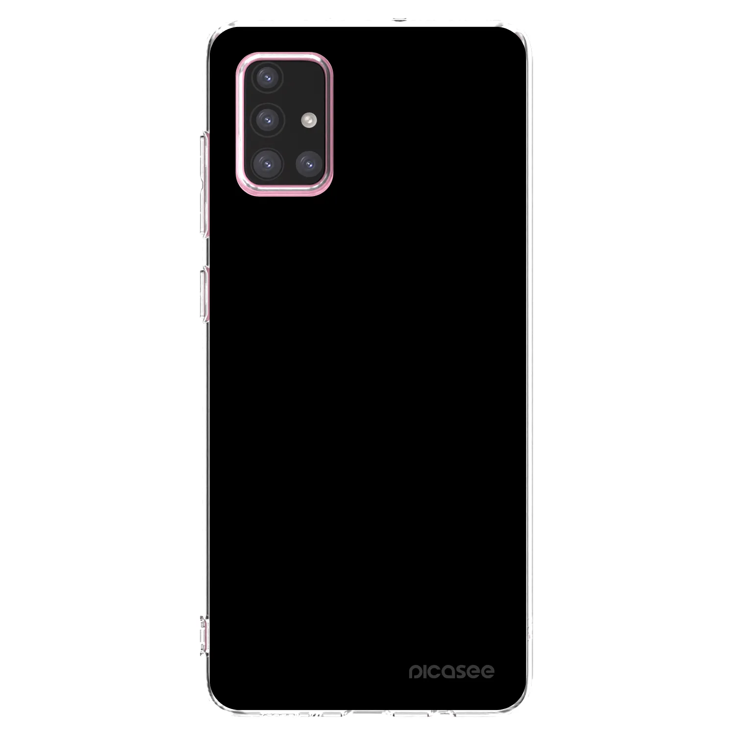 Picasee διαφανής θήκη σιλικόνης Samsung Galaxy A71 A715F - Black Bliss