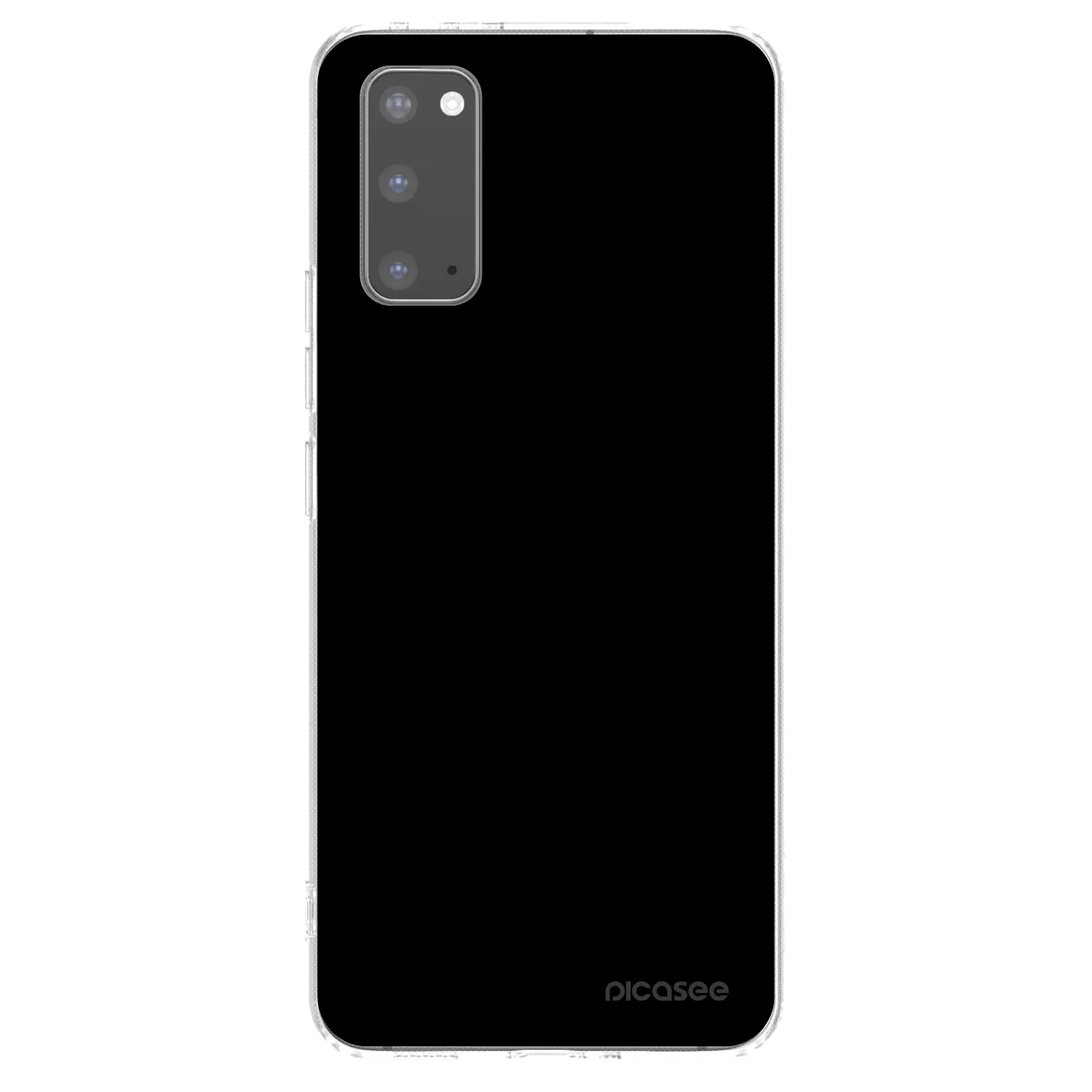 Picasee διαφανής θήκη σιλικόνης Samsung Galaxy S20 G980F - Black Bliss