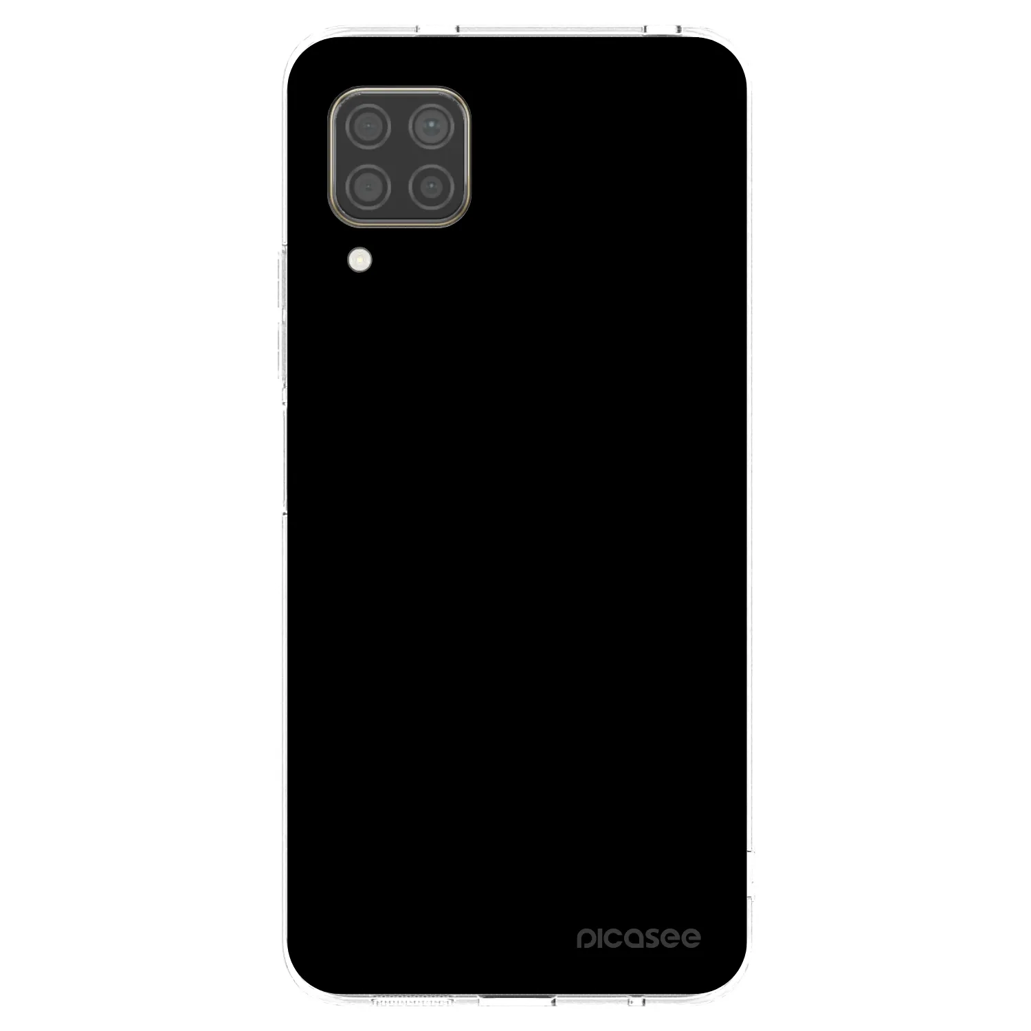 Picasee διαφανής θήκη σιλικόνης Huawei P40 Lite - Black Bliss