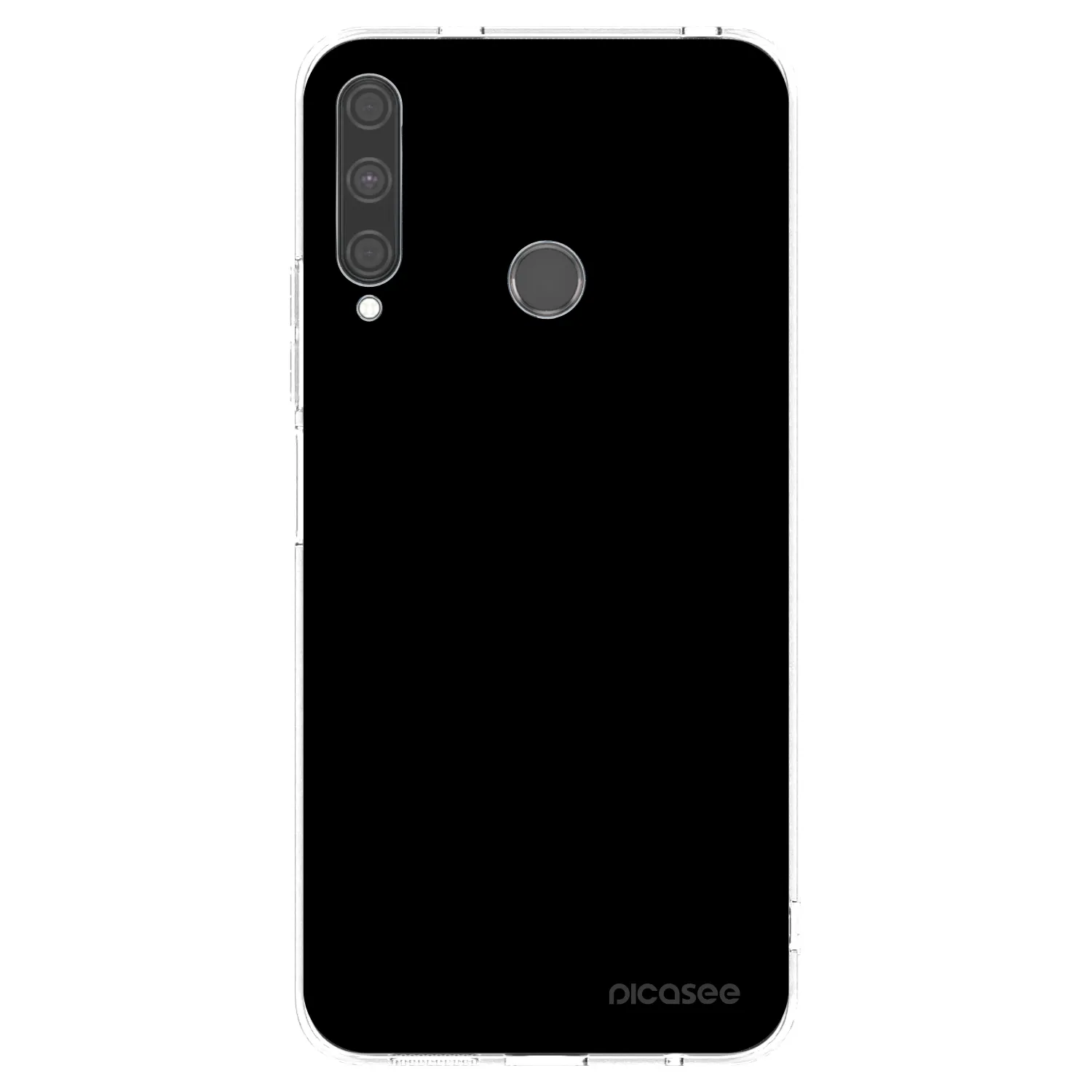 Picasee διαφανής θήκη σιλικόνης Huawei P40 Lite E - Black Bliss