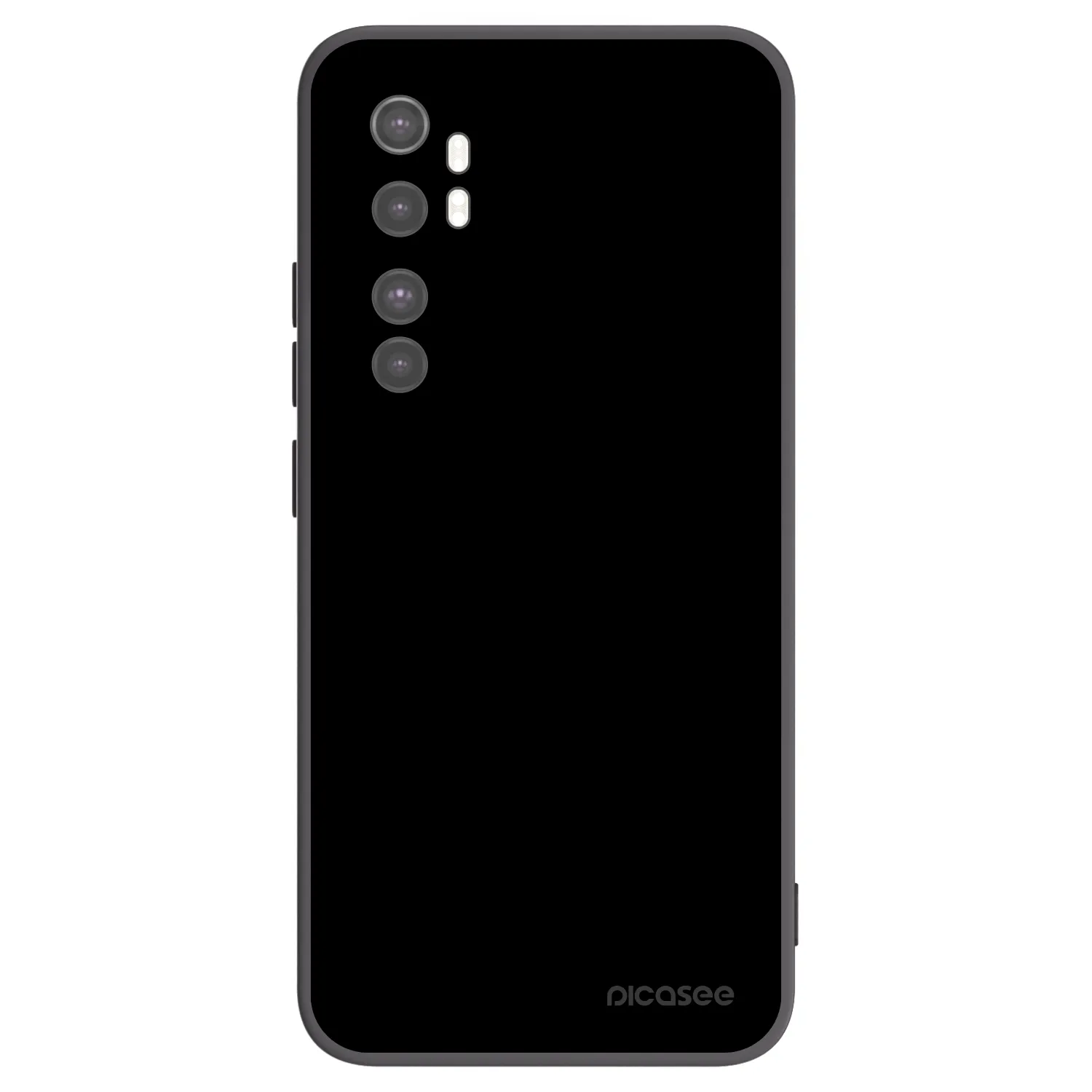 Picasee Μαύρη θήκη σιλικόνης για Xiaomi Mi Note 10 Lite - Black Bliss