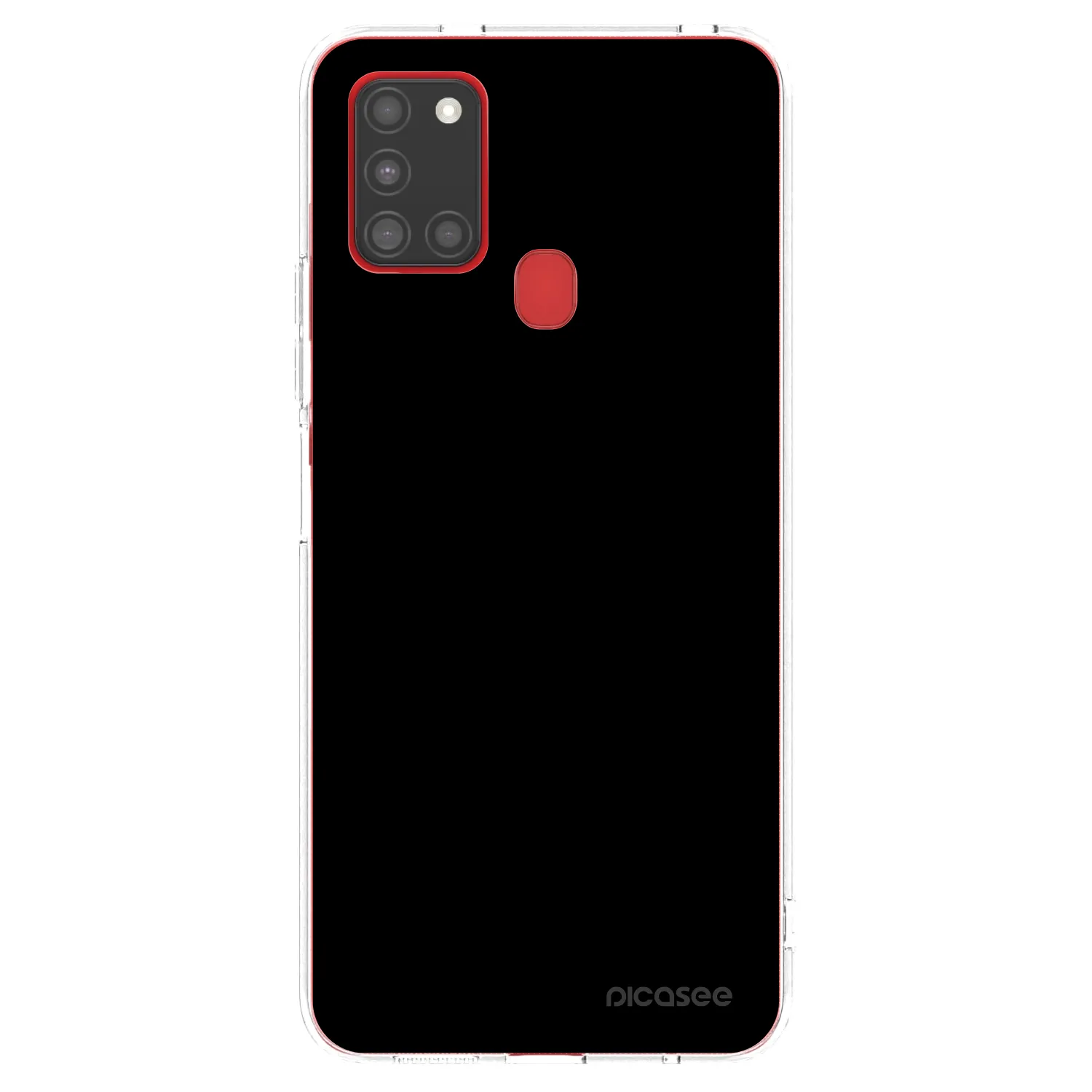 Picasee διαφανής θήκη σιλικόνης Samsung Galaxy A21s - Black Bliss