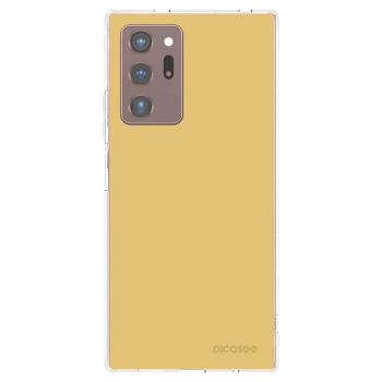 Picasee διαφανής θήκη σιλικόνης Samsung Galaxy Note 20 Ultra - Canary Crystal