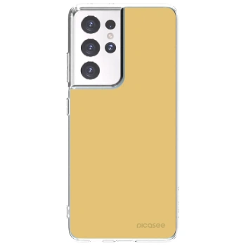 Picasee διαφανής θήκη σιλικόνης Samsung Galaxy S21 Ultra 5G G998B - Canary Crystal