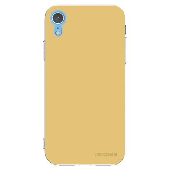 Picasee διαφανής θήκη σιλικόνης Apple iPhone XR - Canary Crystal