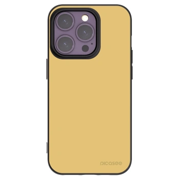 Picasee Μαύρη θήκη σιλικόνης για Apple iPhone 14 Pro - Canary Crystal