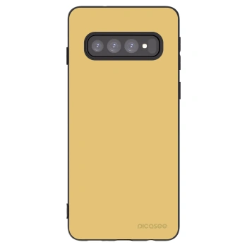 Picasee Μαύρη θήκη σιλικόνης για Samsung Galaxy S10 G973 - Canary Crystal