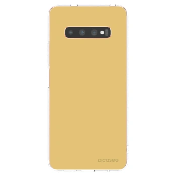 Picasee διαφανής θήκη σιλικόνης Samsung Galaxy S10 Plus G975 - Canary Crystal
